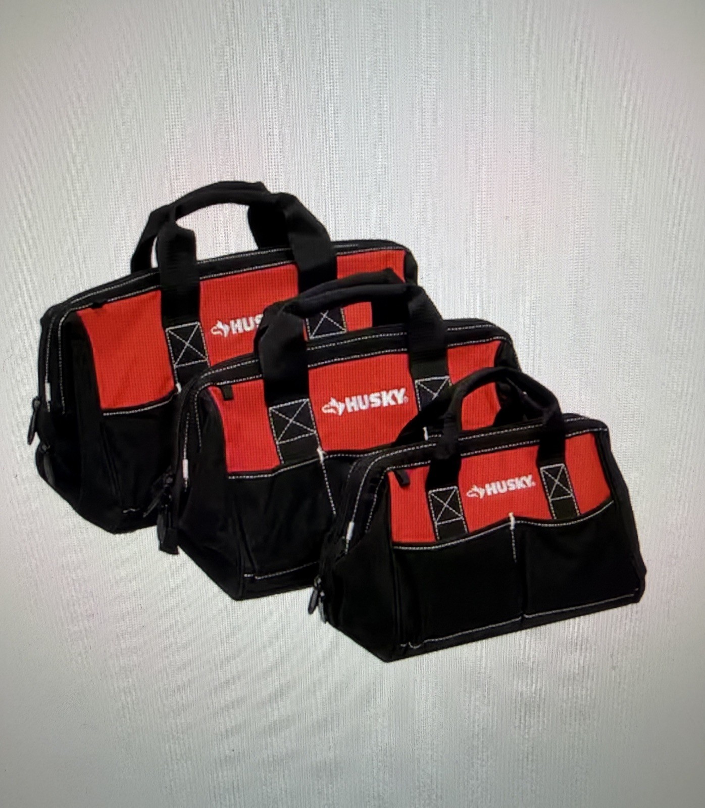 Husky 18 in., 15 in. and 12 in. Tool Bag Combo