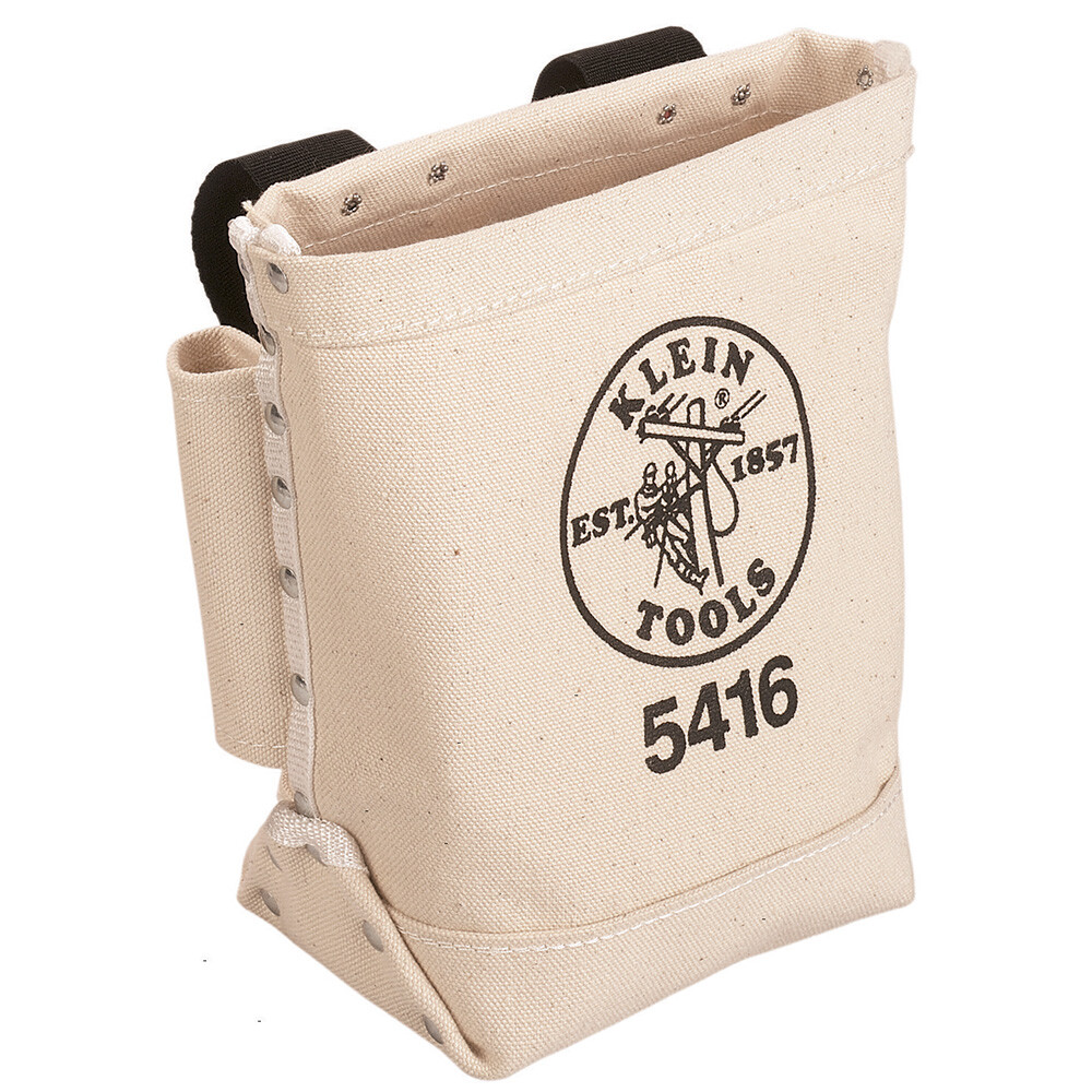 Klein Tools 5416 Bull-Pin and Bolt Bag, Canvas, with Loops