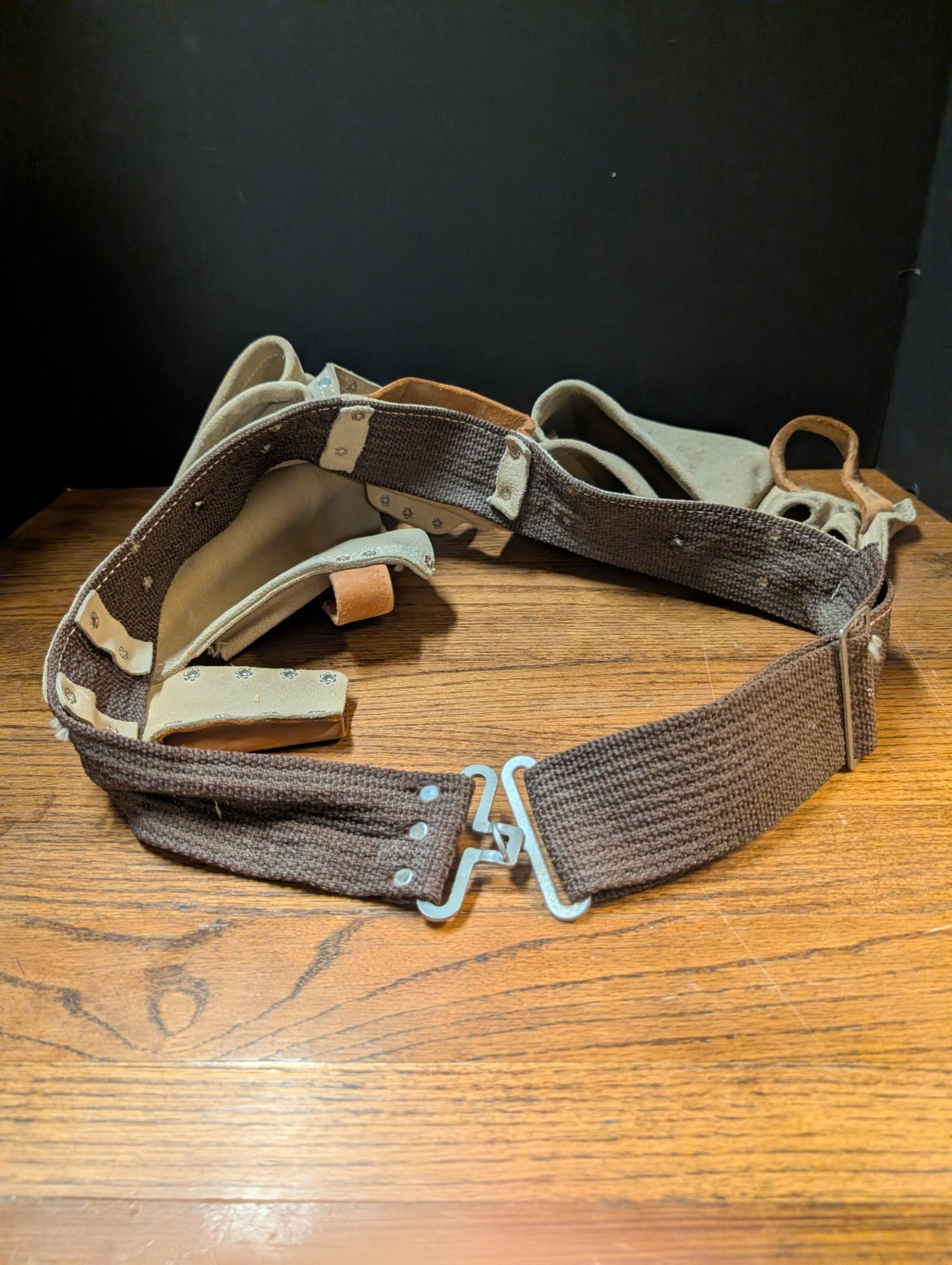 Construction Carpenter LEATHER TOOL BELT Custom Craft CLC Tool # 427X Adjustable
