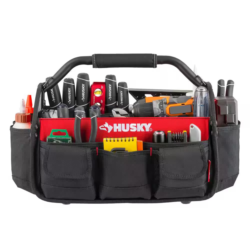 17 In. 18 Pocket Open Top Tool Bag