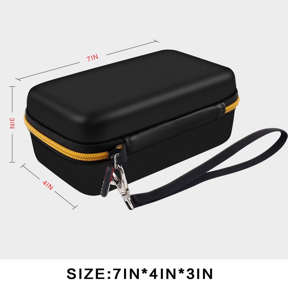 Comecase Hard Carrying Case for 7.5 x 4.3 x 2.95 inches, Black+Inside Grey