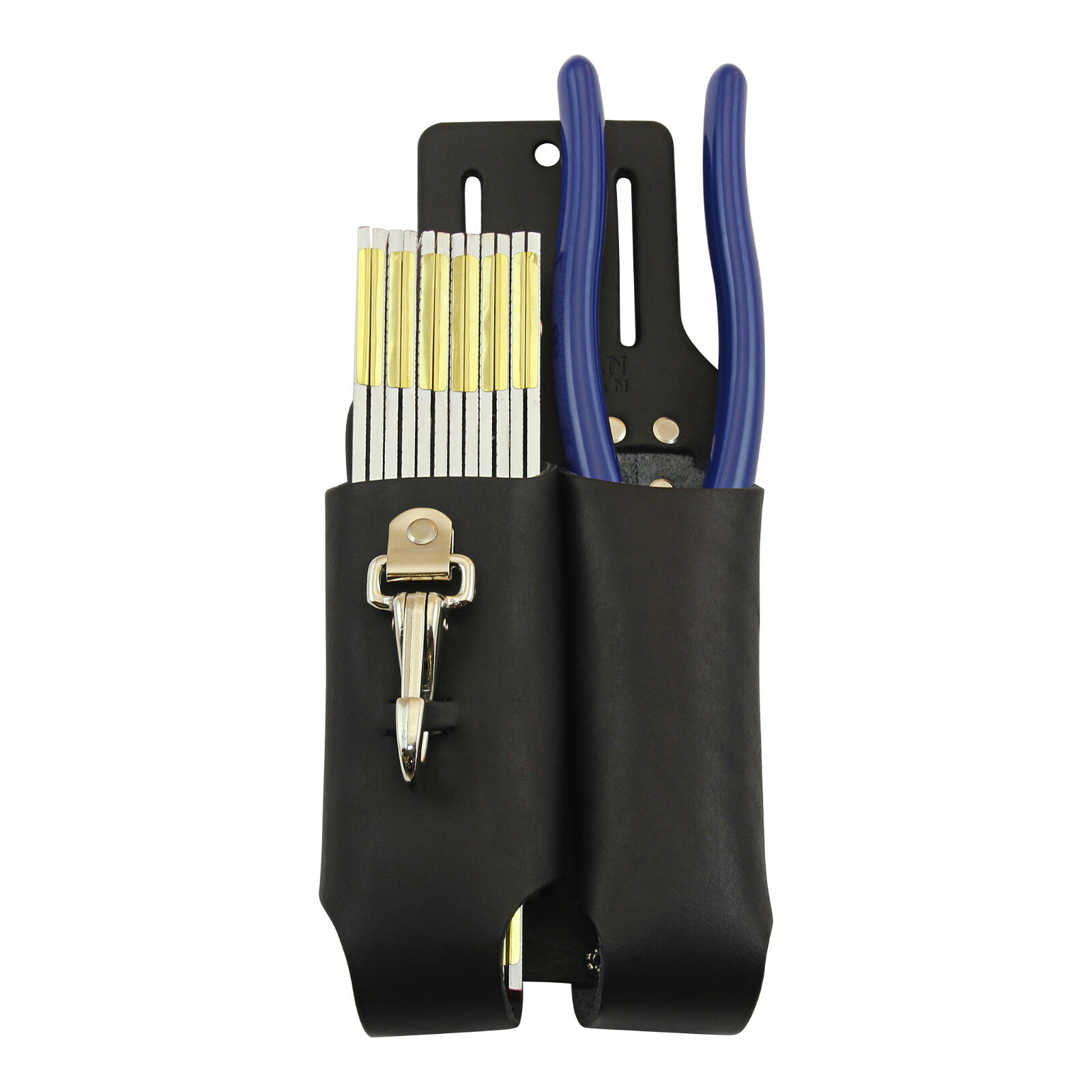 American Tradesman 716BK – Black Leather Lineman’s Pliers and Rule Holder Pouch