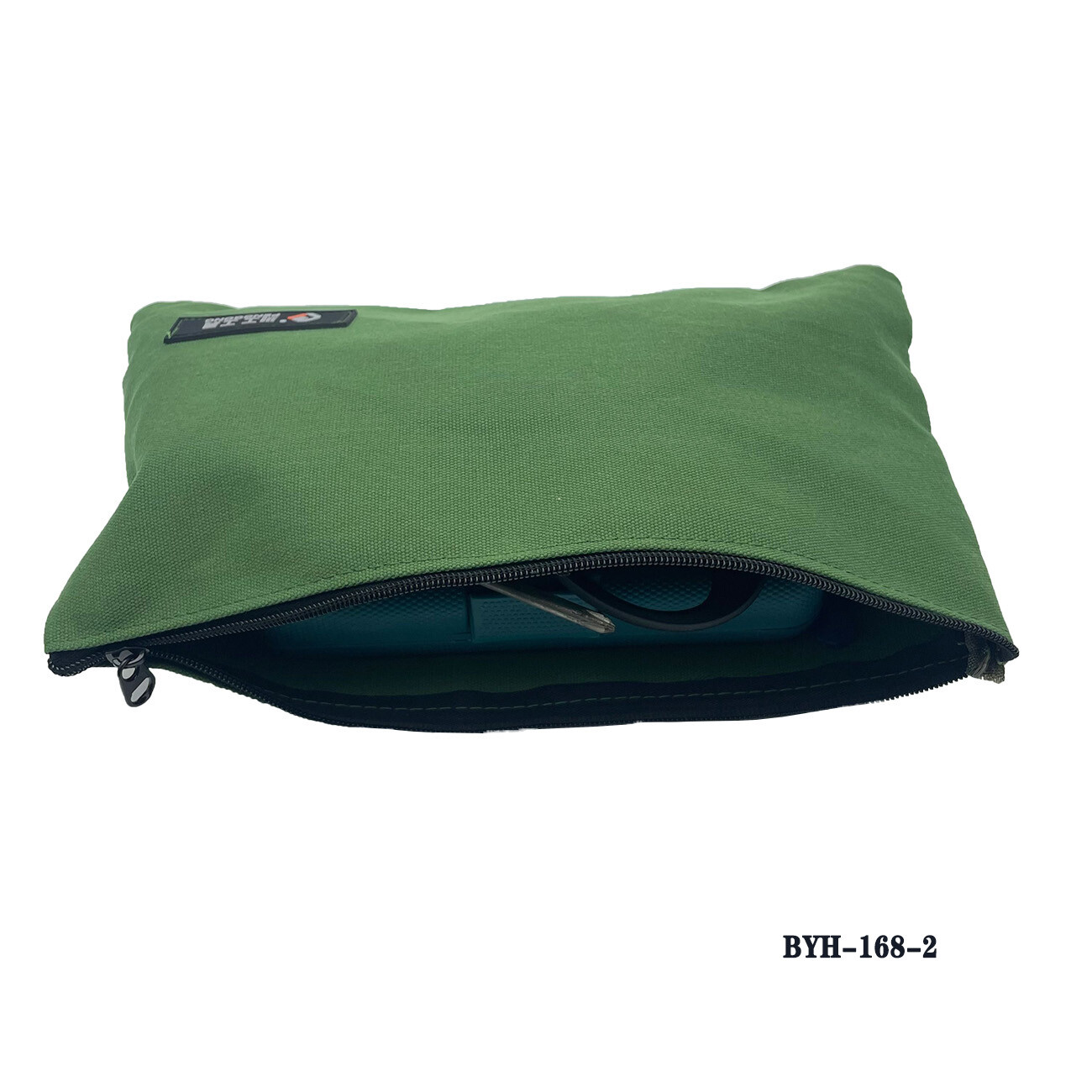 Heavy Duty Canvas Tool Bag with Metal Zipper Muti-Purpose Portable Waterproof