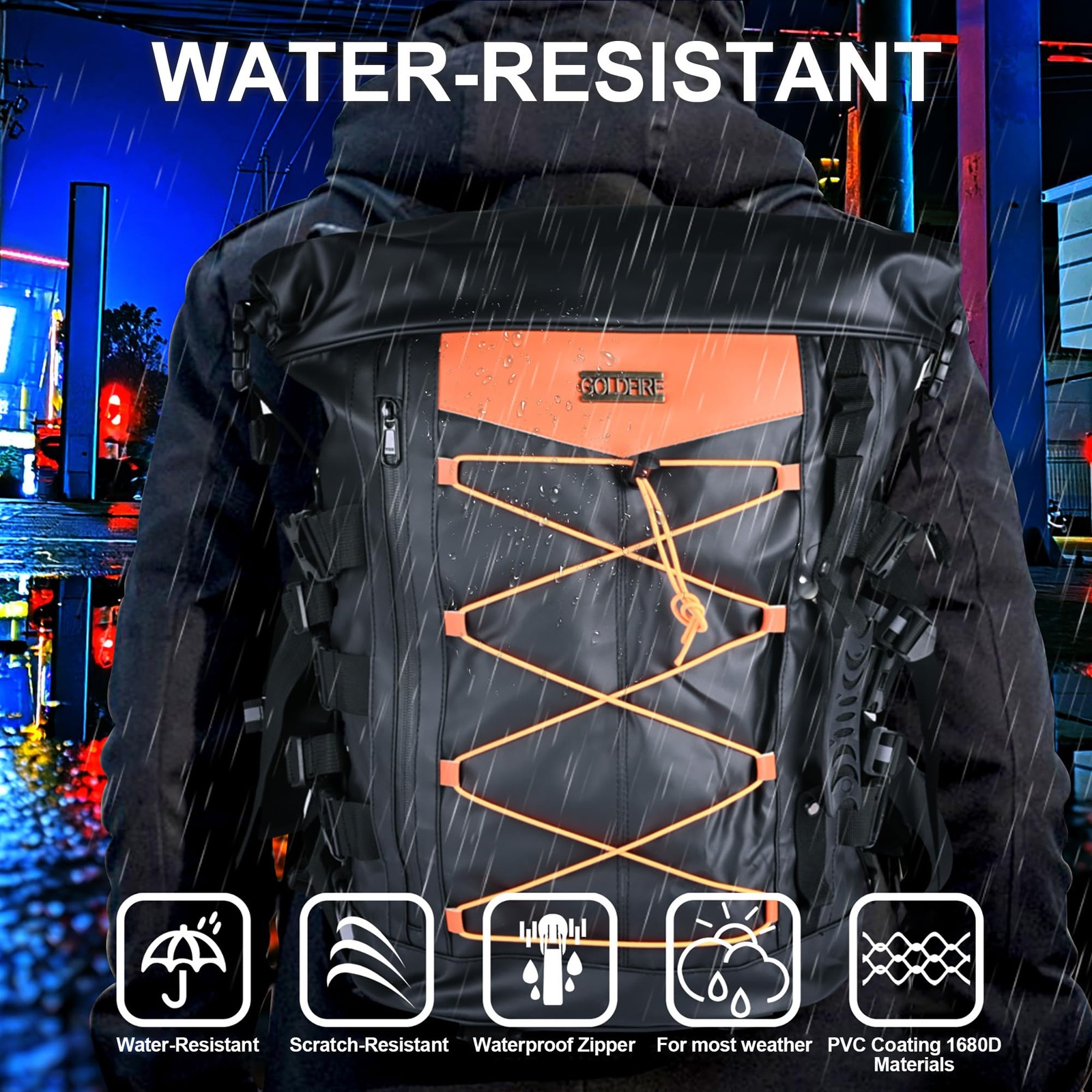 Expandable Motorcycle Sissy Bar Bag Weather Resistant Travel Luggage Storage …