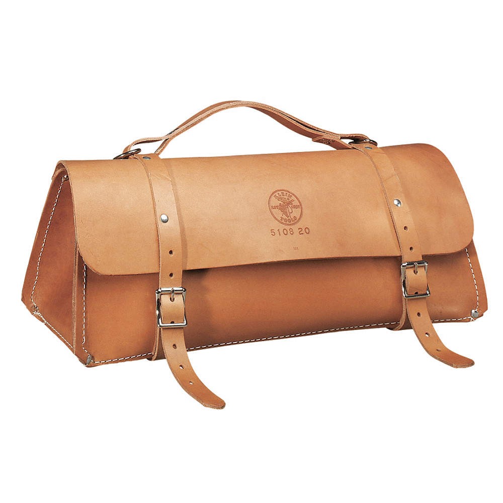 KLEIN TOOLS 5108-20 Tool Bag,Leather,General Purpose 36L263