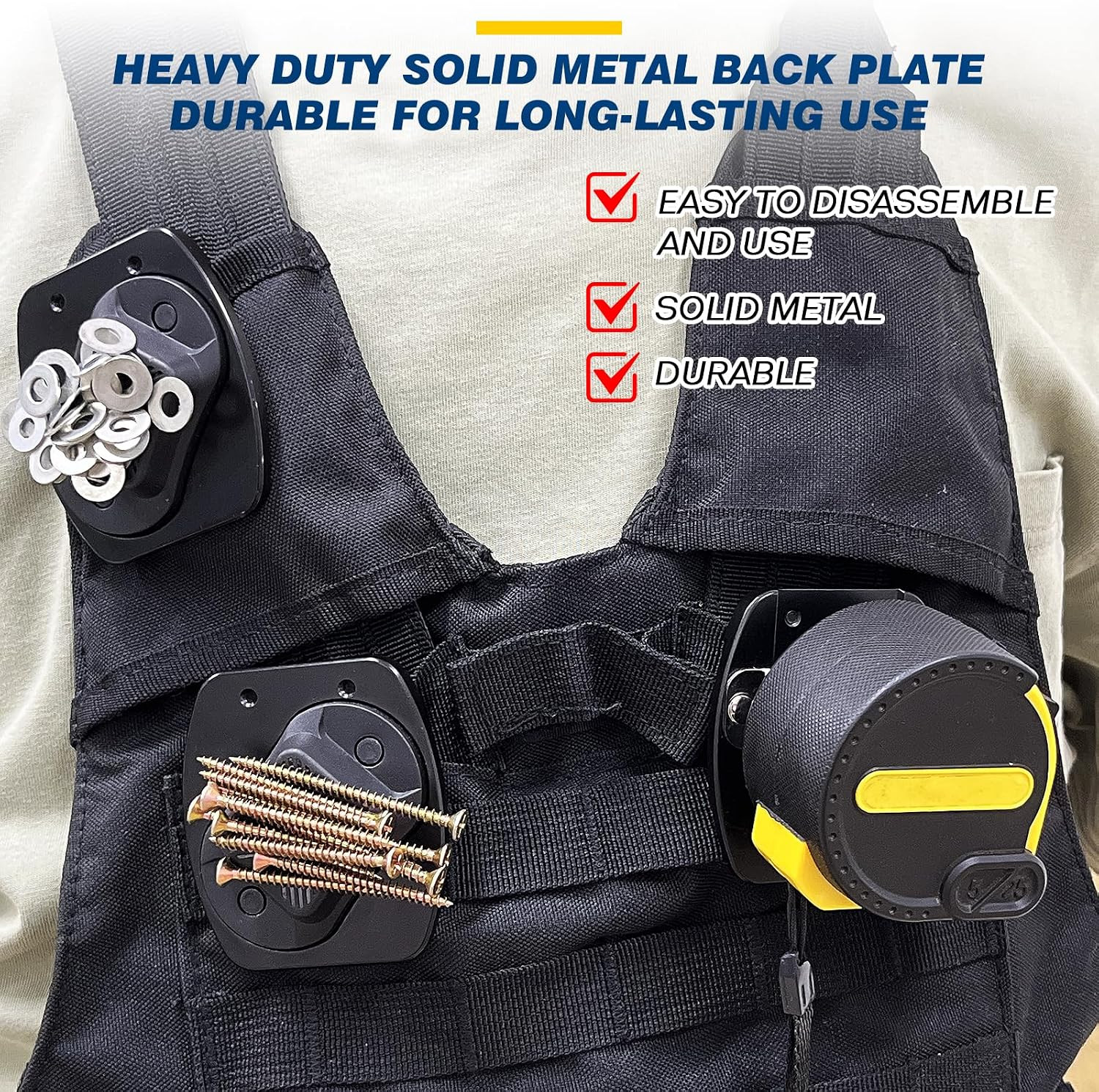 Magnetic Tool Holder for Belt, Strong Magnet Tool Clip for Men, for Dad, Heavy D