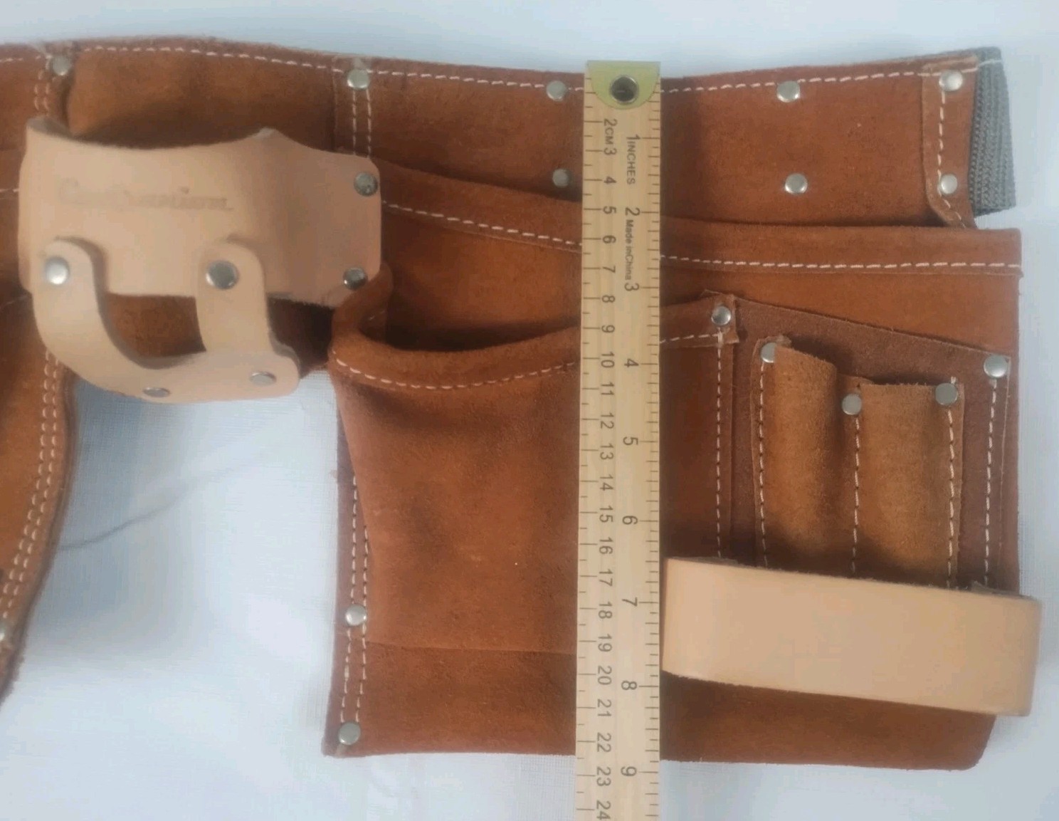 Companion Leather Belt Brown Multi Tool Belt Construction Handyman Adjustable