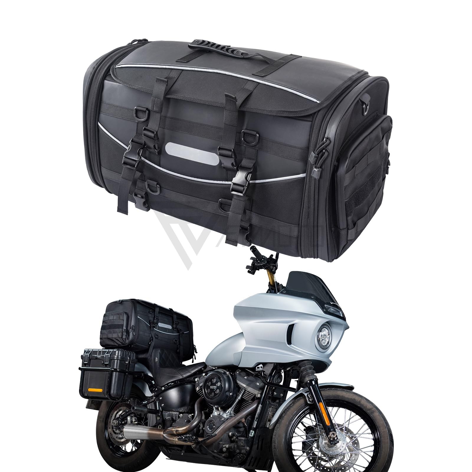 Motorcycle Travel Luggage Expandable Tail Bag 60-85L – Waterproof Rack Storage