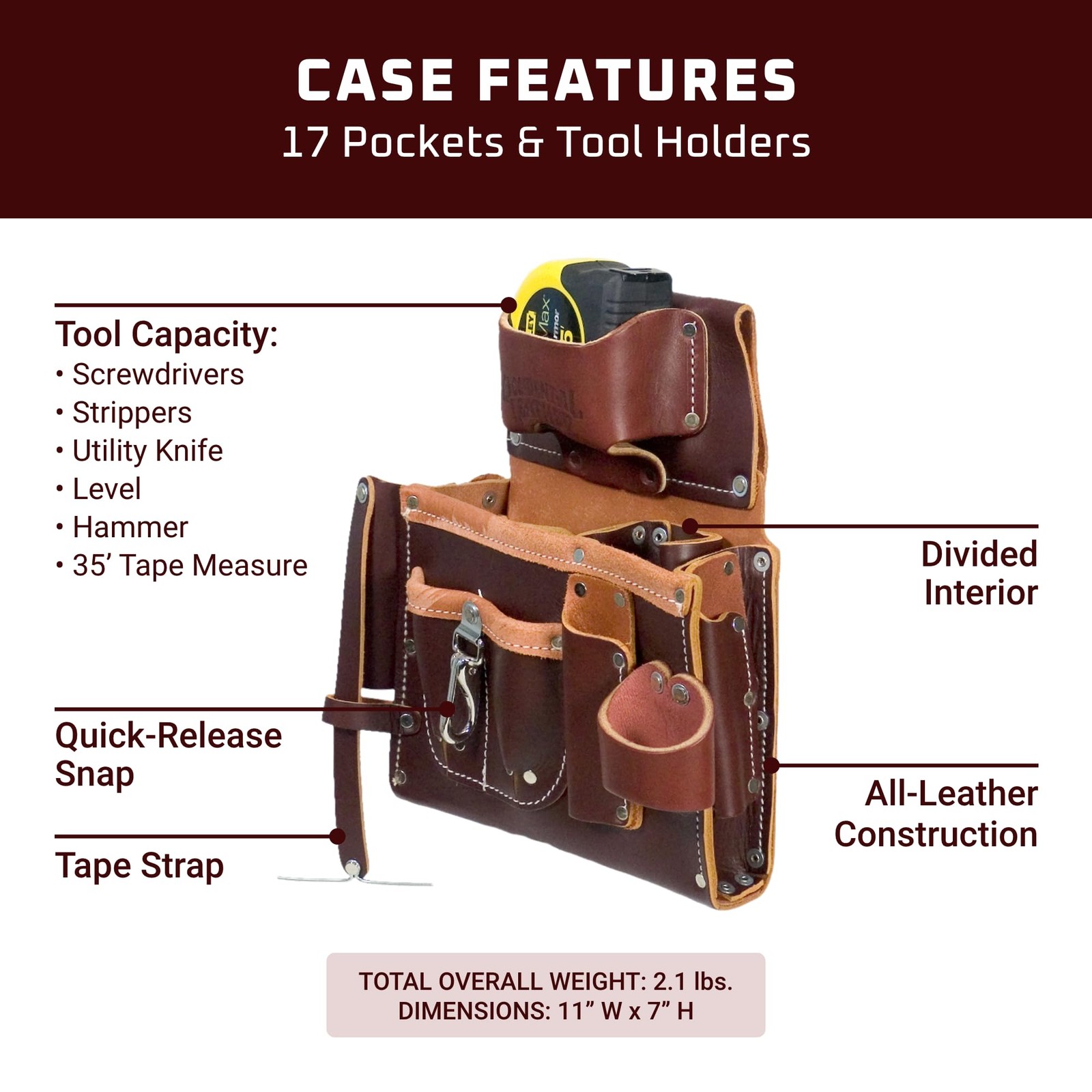 Occidental Leather 5085 Engineer’s Tool Case
