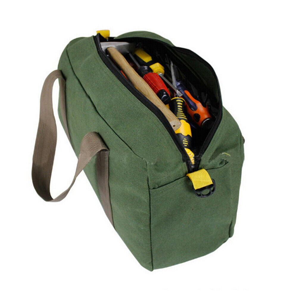 Tool Bag Heavy Duty Carry Tote Storage Work Utility Mechanics Canvas Waterproof