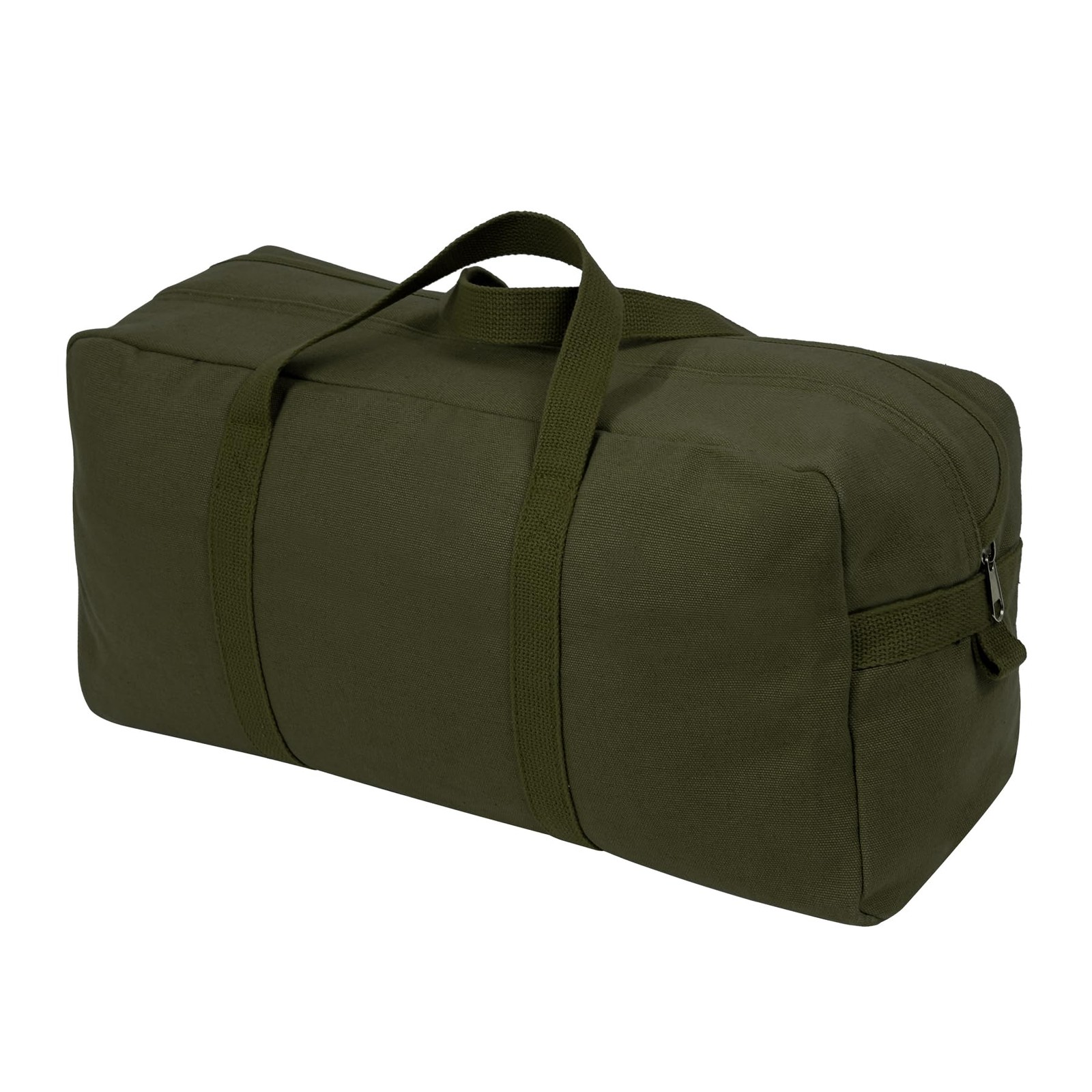 Rothco Canvas Tanker Style Tool Bag – Heavy-Duty 19″ x 9″ x 6″, Green