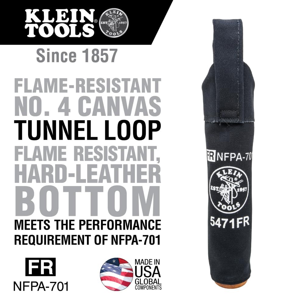 Klein Tools 5471FR Flame-Resistant Electrode Bag One Size, Black
