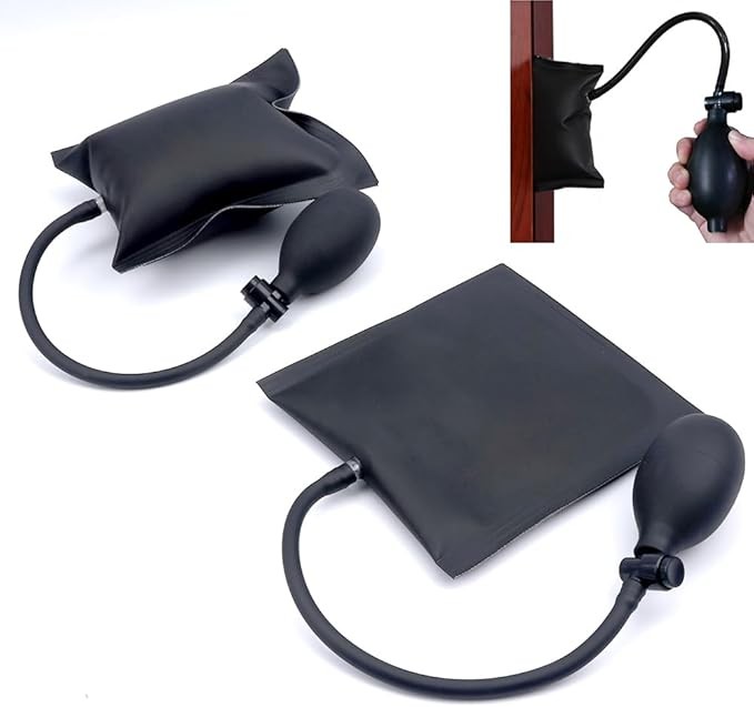 2 Pack Air Wedge Pump Bag, Thickened Inflatable Shim for Door Window Furniture