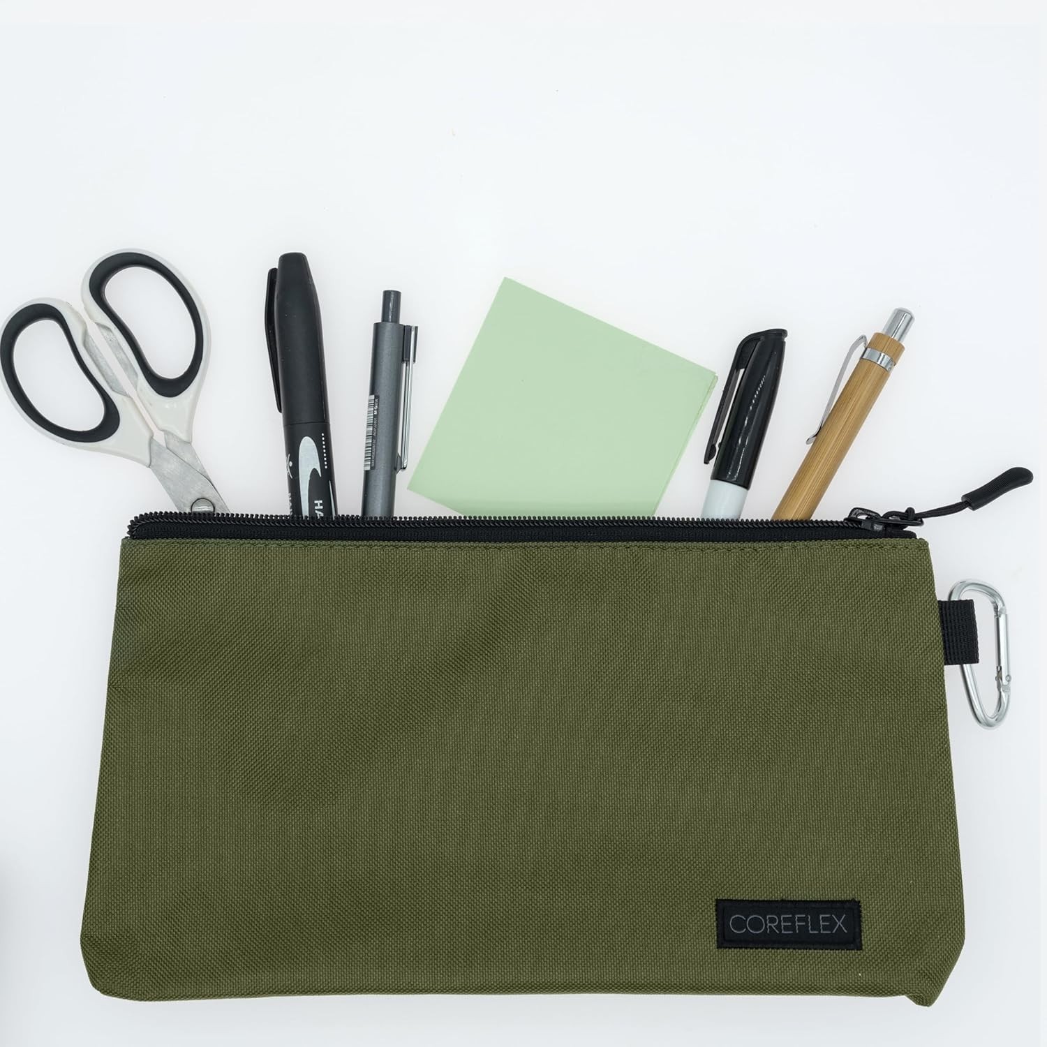 Compact Flat Bottom Tool Pouch Set – 3x YKK Zipper Storage Bags for Organizing