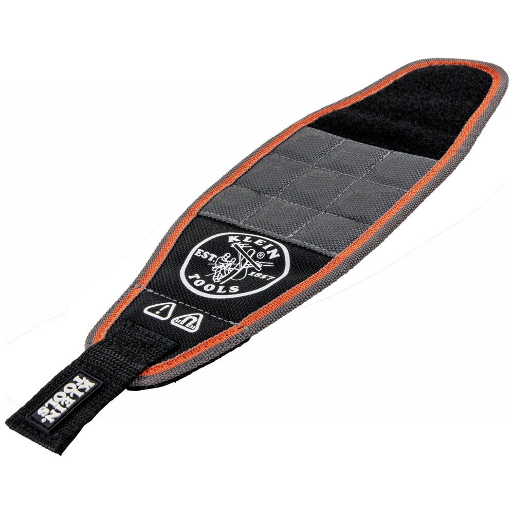 Tradesman Pro Magnetic Wristband Black and Orange Durable with Rare Earth Mag…