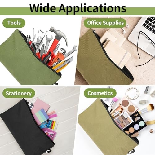 COIDEA Tool Bag Zipper Pouch 6-Pack Waterproof Storage