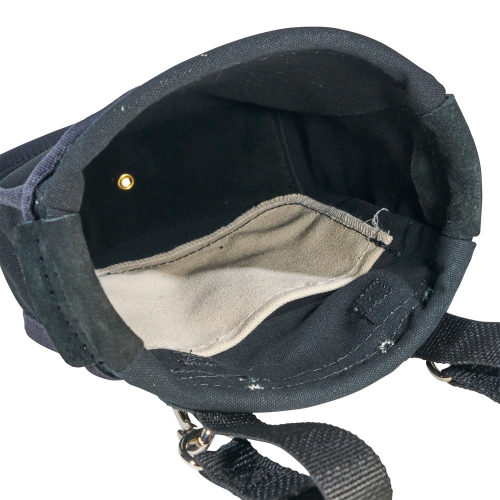 Klein Tools 51A Tool Pouch, Utility Pouch for Carrying Nuts One Size, Black
