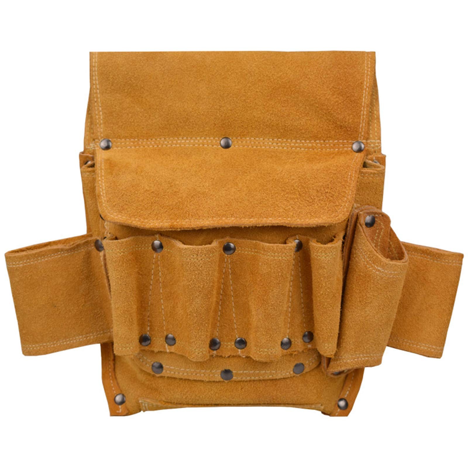 Topways Leather Tool Belt Pouch/Work Apron for Carpenters and Builders, Suede…