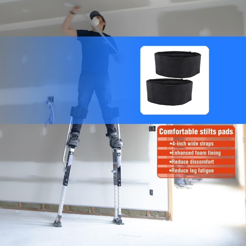 Durability Tear Resistant Drywalls Stilts Strap with Sticker Fastening Safety