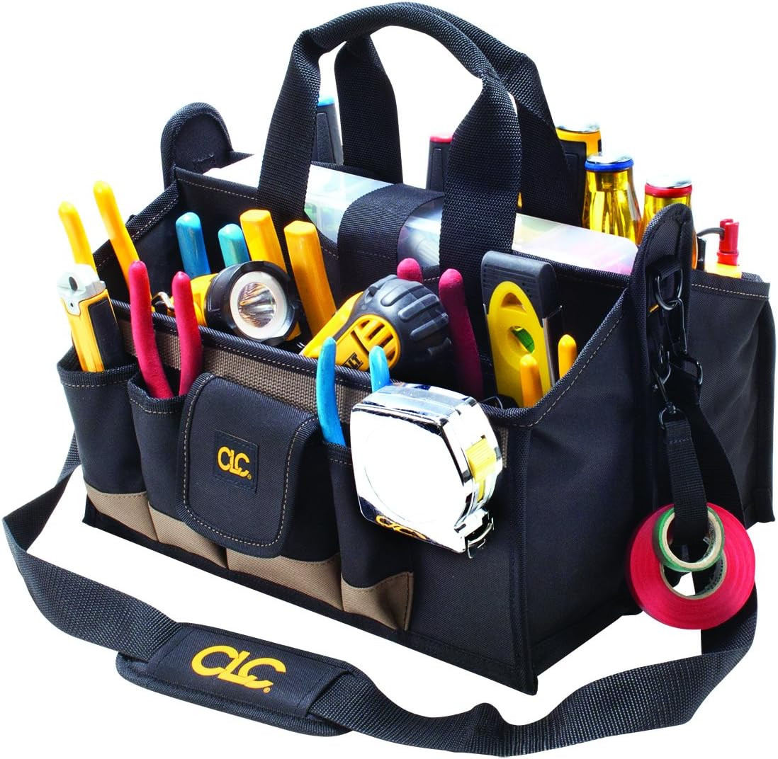 CLC 1529 16 In. Center Tray Tool Bag, 16 Pocket