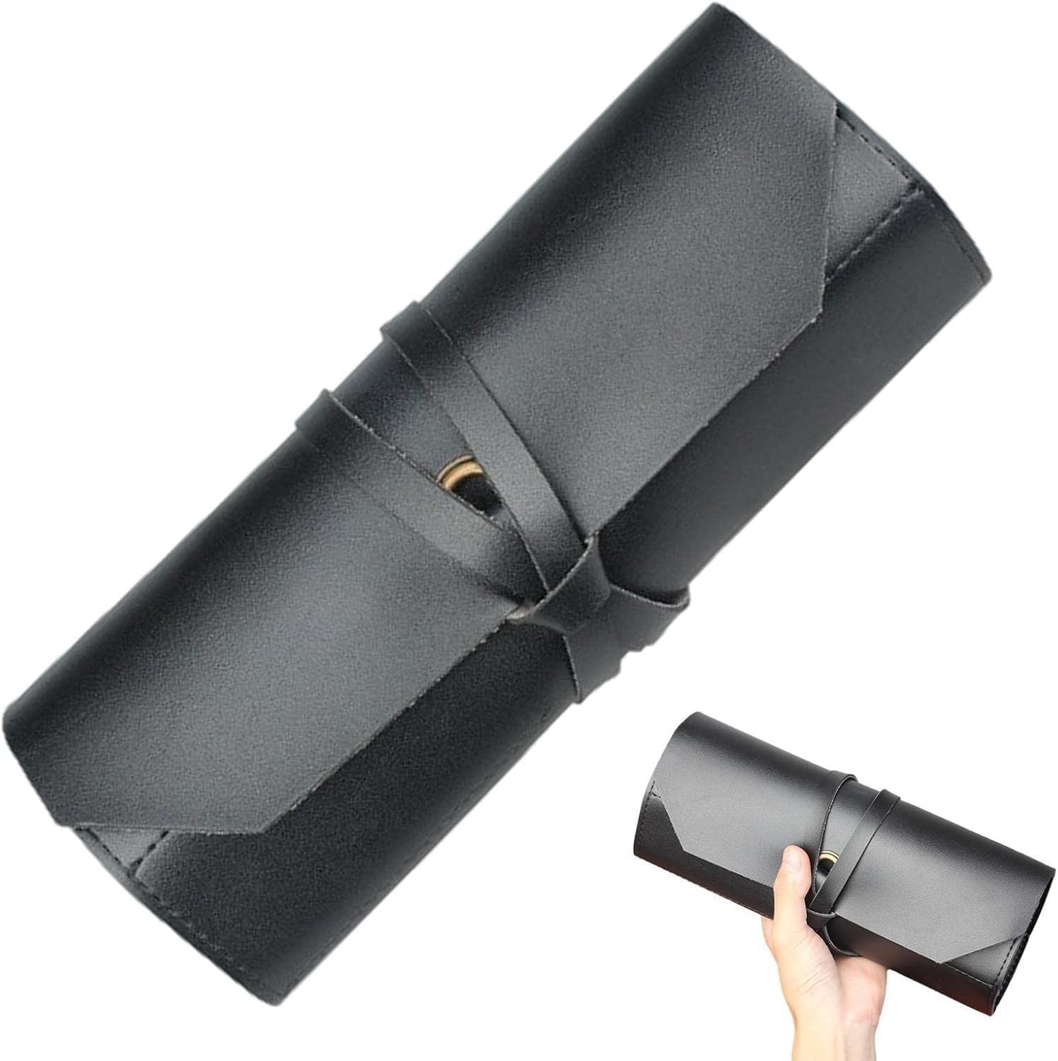 Handcrafted Leather Tool Roll Pouch with 10 Slots for Craftsmen & Professionals