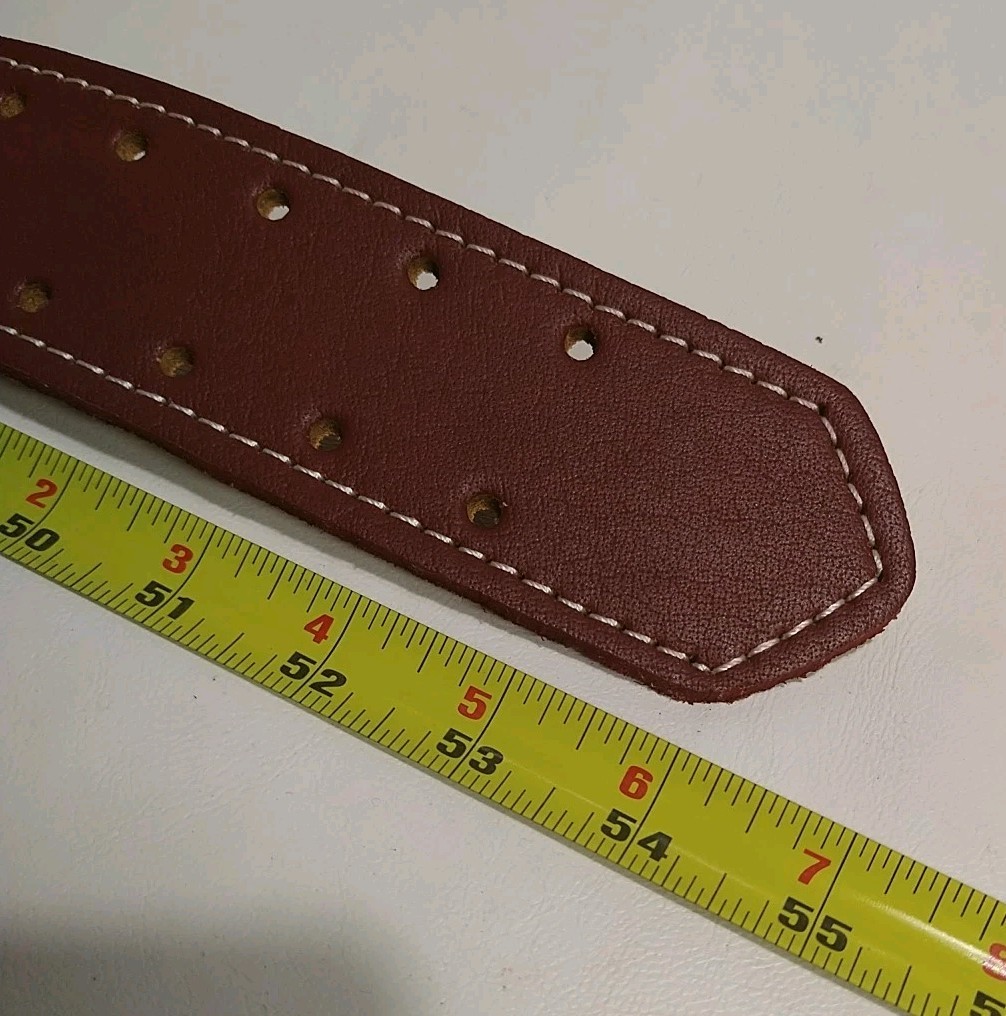 Brown Leather Foam Padded Work Belt 2.5″ Work Tool Belt Construction