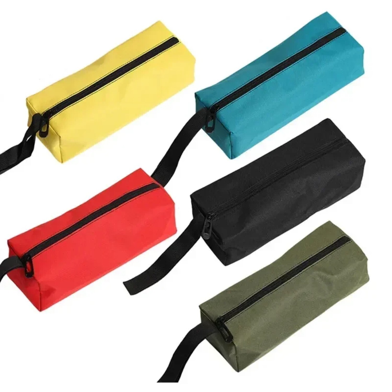 1-3pc Canvas Tool Pouch Bag Zipper Small Multipurpose Organizer Pouch Heavy Duty