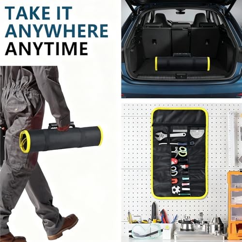 Heavy-Duty Oxford Fabric Tool Roll Organizer – Roll Up Tool Bag