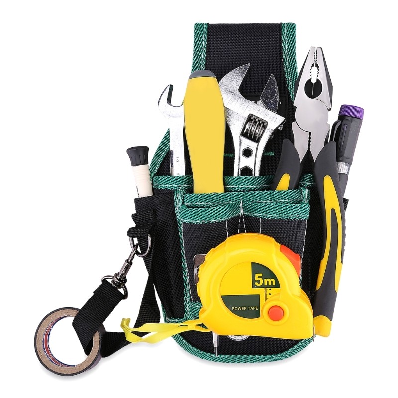Electrician Tool Pouch with Adjustable Belt Tool Pouches for Convenient Carrying