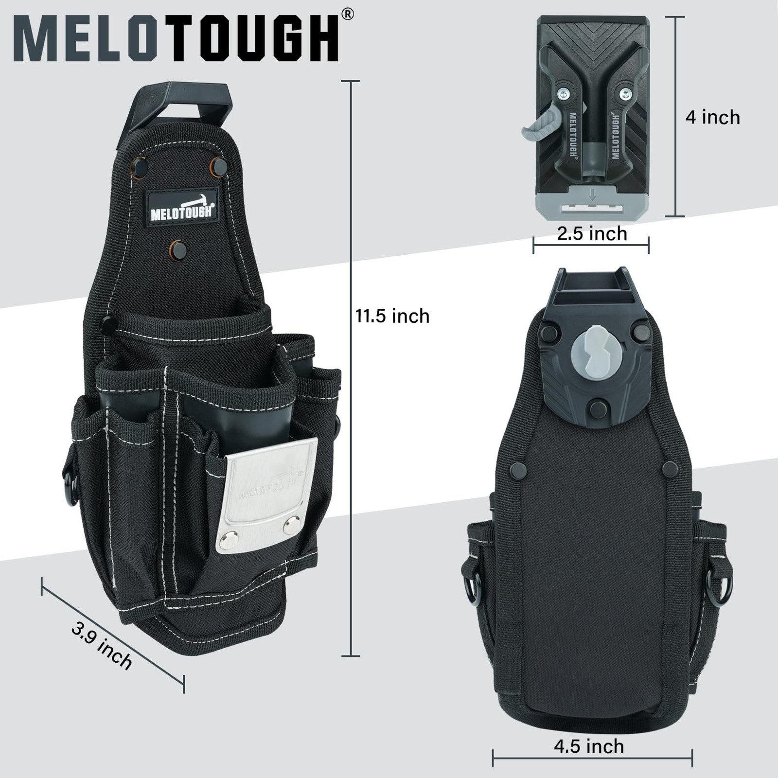 Pocket Tool Belt Pouch Clip On Quick Release Small Utility Organizer Accessory