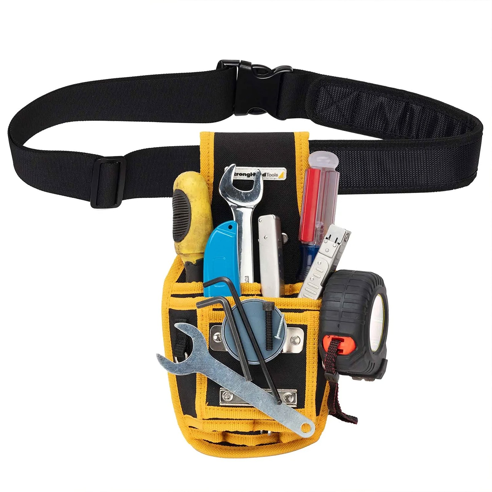 MTP100 Tool Pouch with Screw Magnet 5 Open Pockets Durable Belt Metal Clip