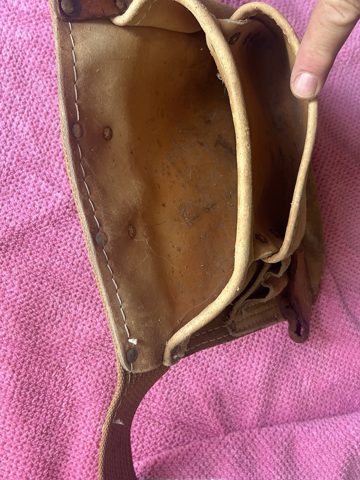 Vintage Atchison Leather – Leather Neck 427-TE multi pouch Tool Belt – USA Made!