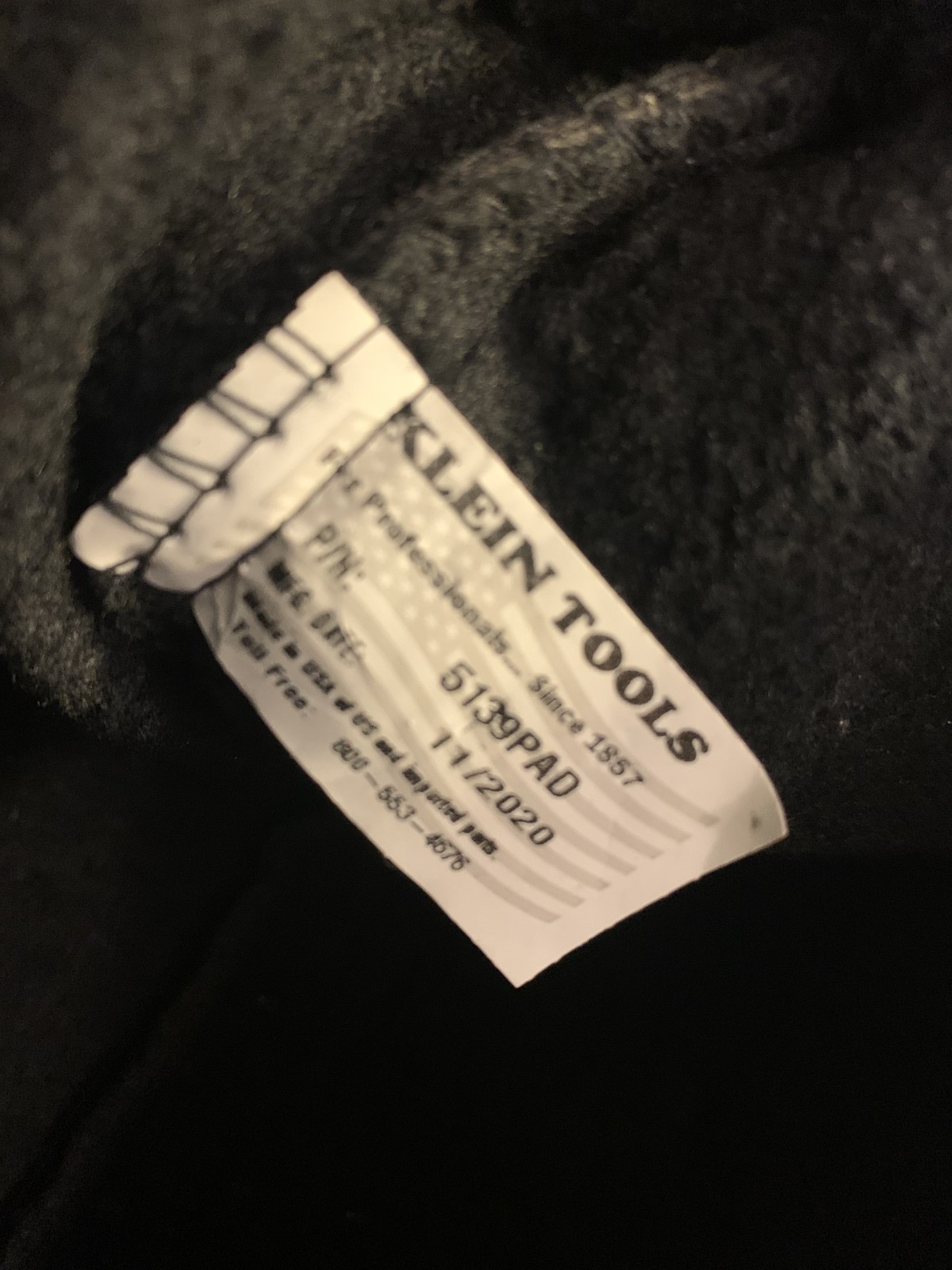 Klein Tools Black Canvas Zipper Tool Bag 5139PAD 12″x 7″ Lined