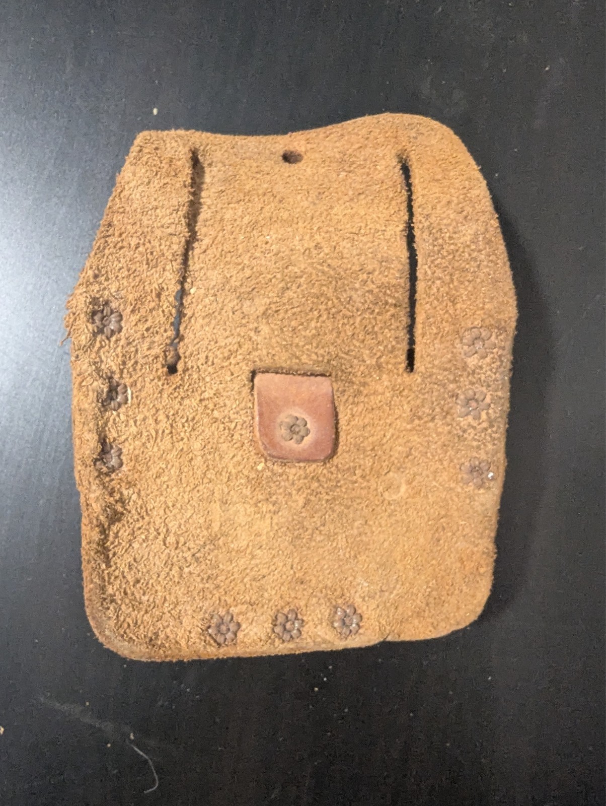 Vintage Nicholas Top Grain Cowhide Leather Small Tape Holder Tool Belt