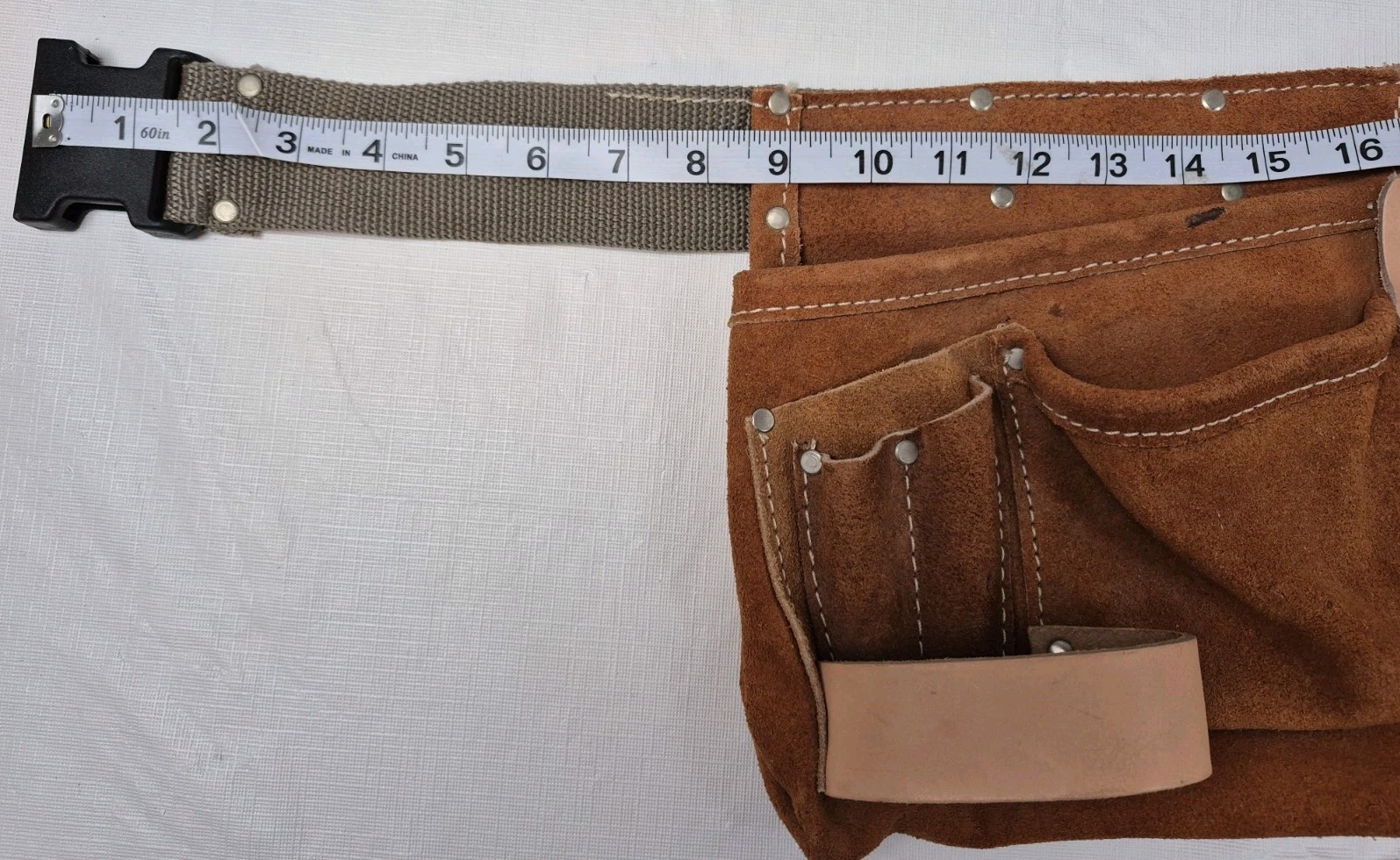 Companion Leather Belt Brown Multi Tool Belt Construction Handyman Adjustable