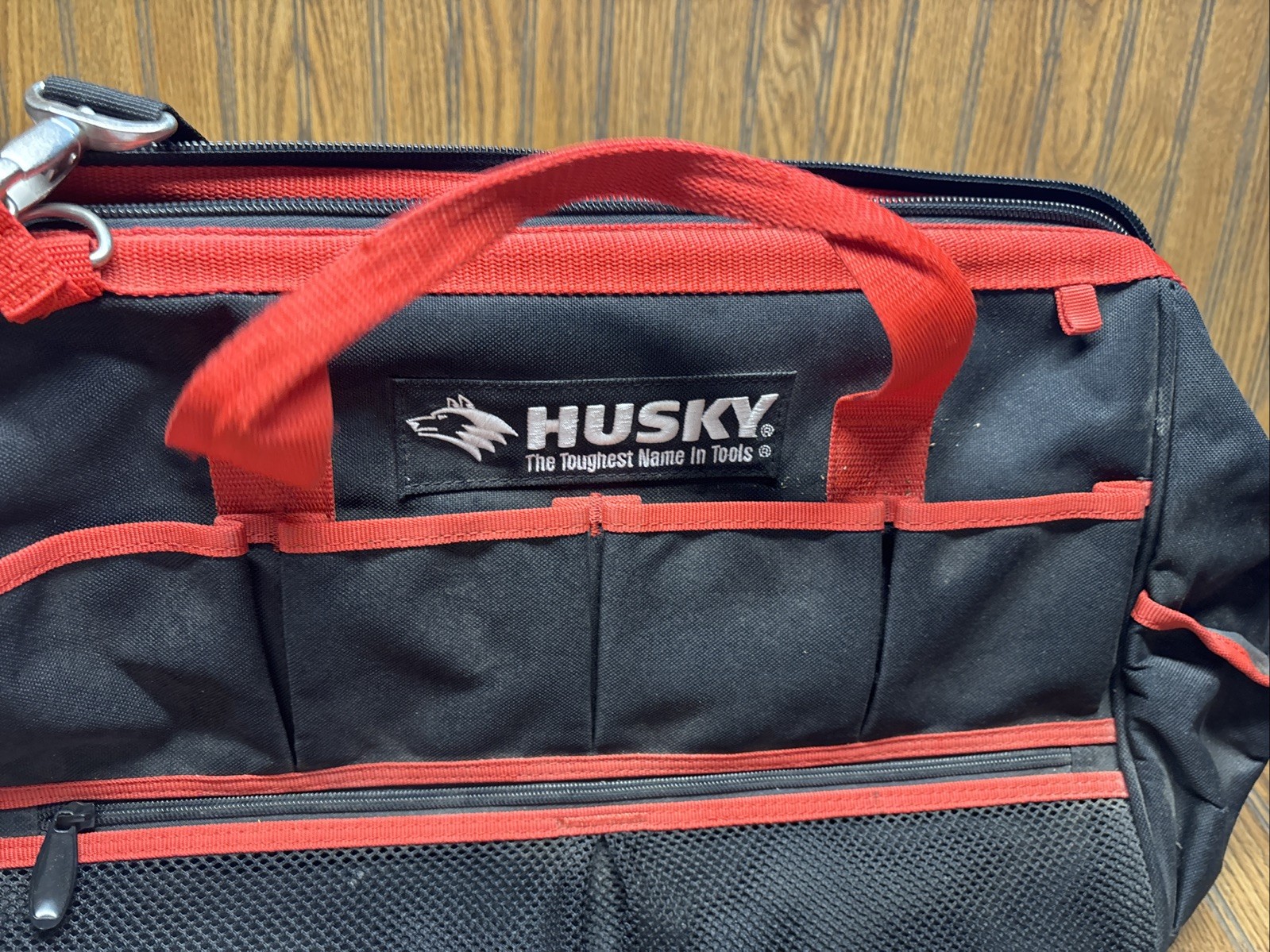 Husky Tech Tool Bag Heavy Duty Storage Organizer Large WR – 18x12x10 Semi Rigid