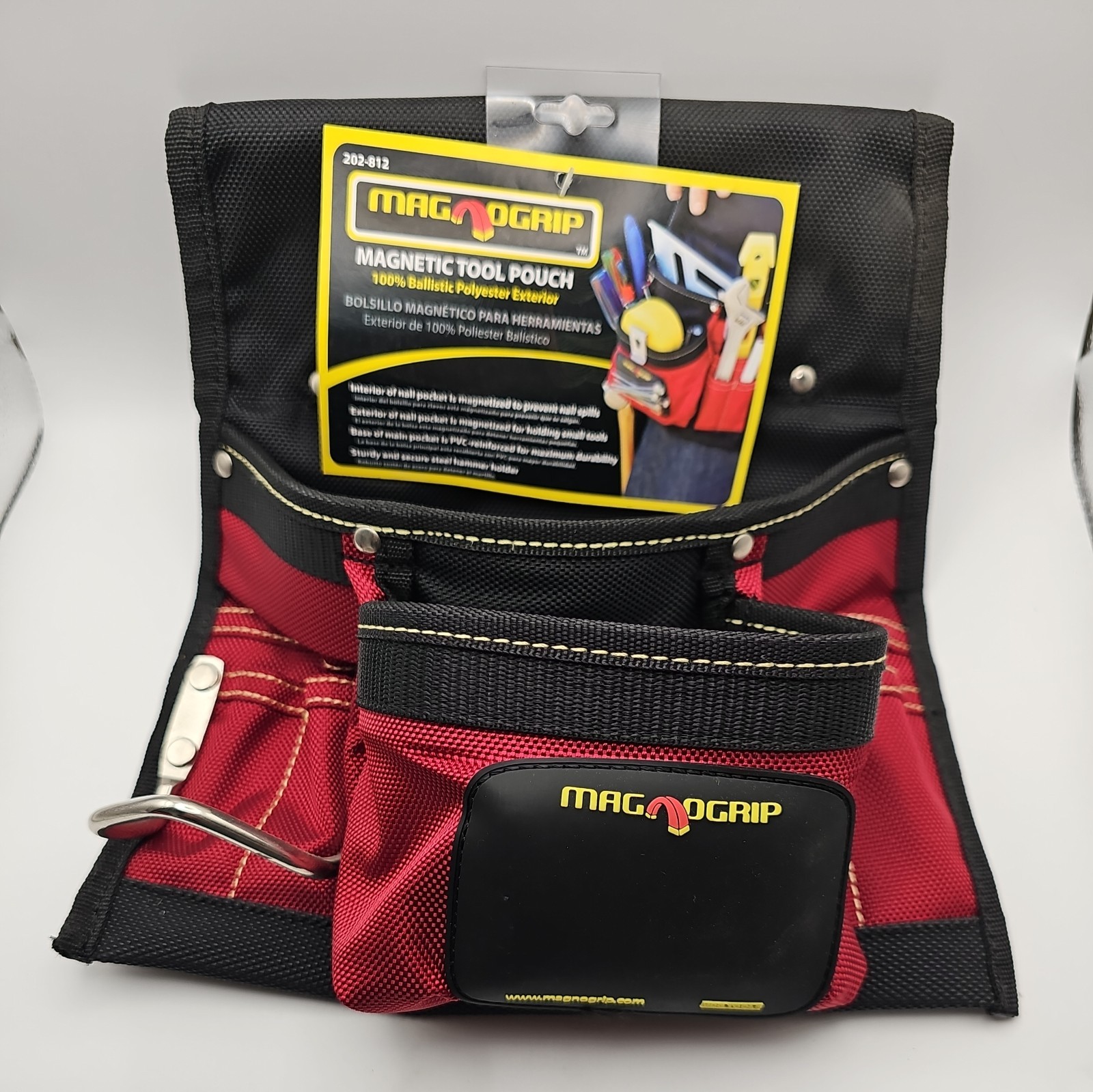 MagnoGrip Magnetic Tool Pouch Bag Construction Red 202-812 NEW