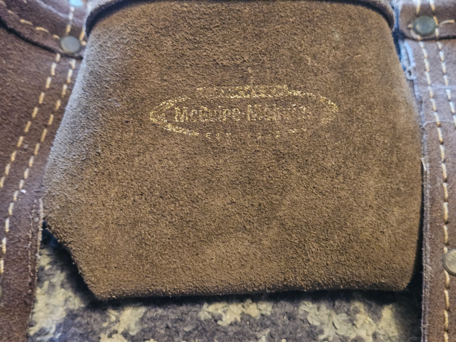 McGuire-Nicholas Brown Leather Tool Belt Adjustable Quick Release Hook 1DM-495-2