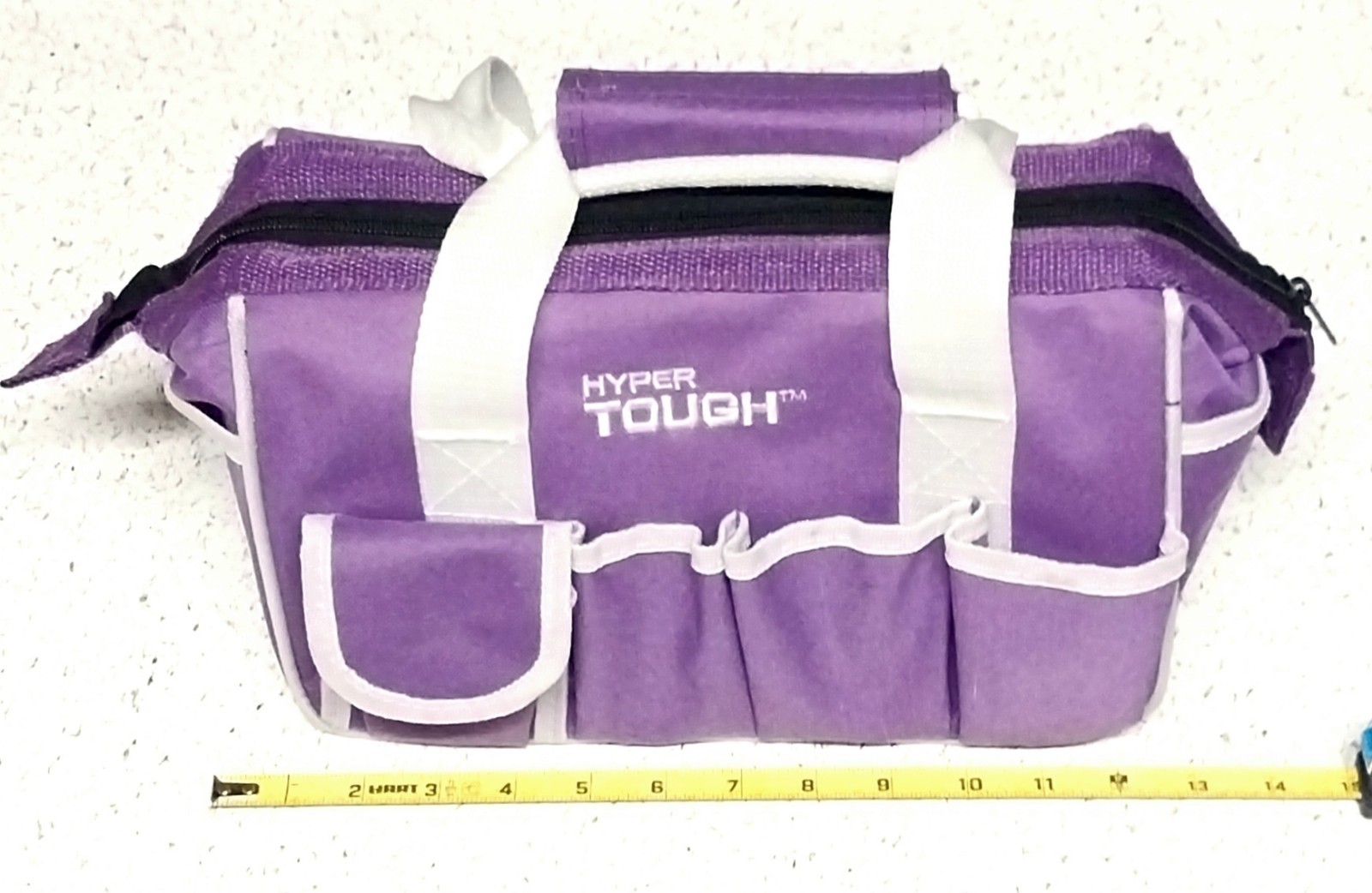 Hyper Tough Tool Bag Light Purple White Storage Travel Carry Case
