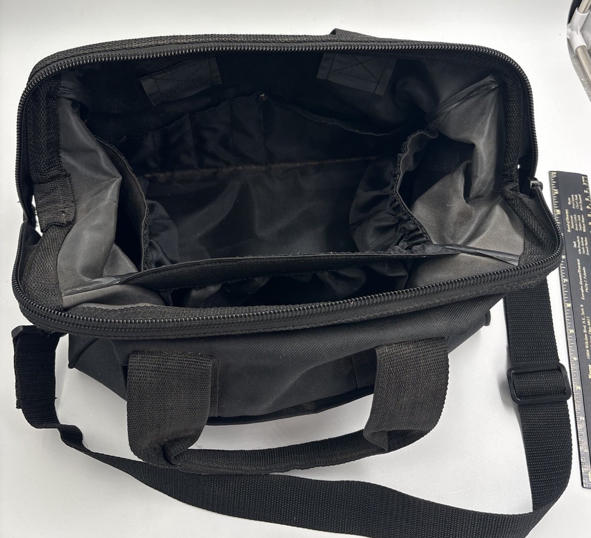 Craftsman’s Tool Bag Padded Handle Adjustable Strap Pockets Heavy Duty Preowned
