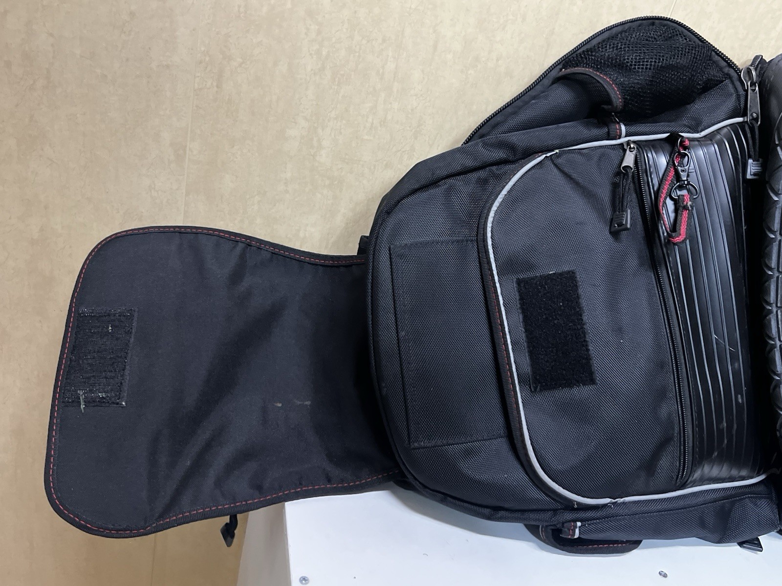 Lenox Tool Bag Backpack Multi Pocket Black Ballistic Nylon Rugged Heavy Duty