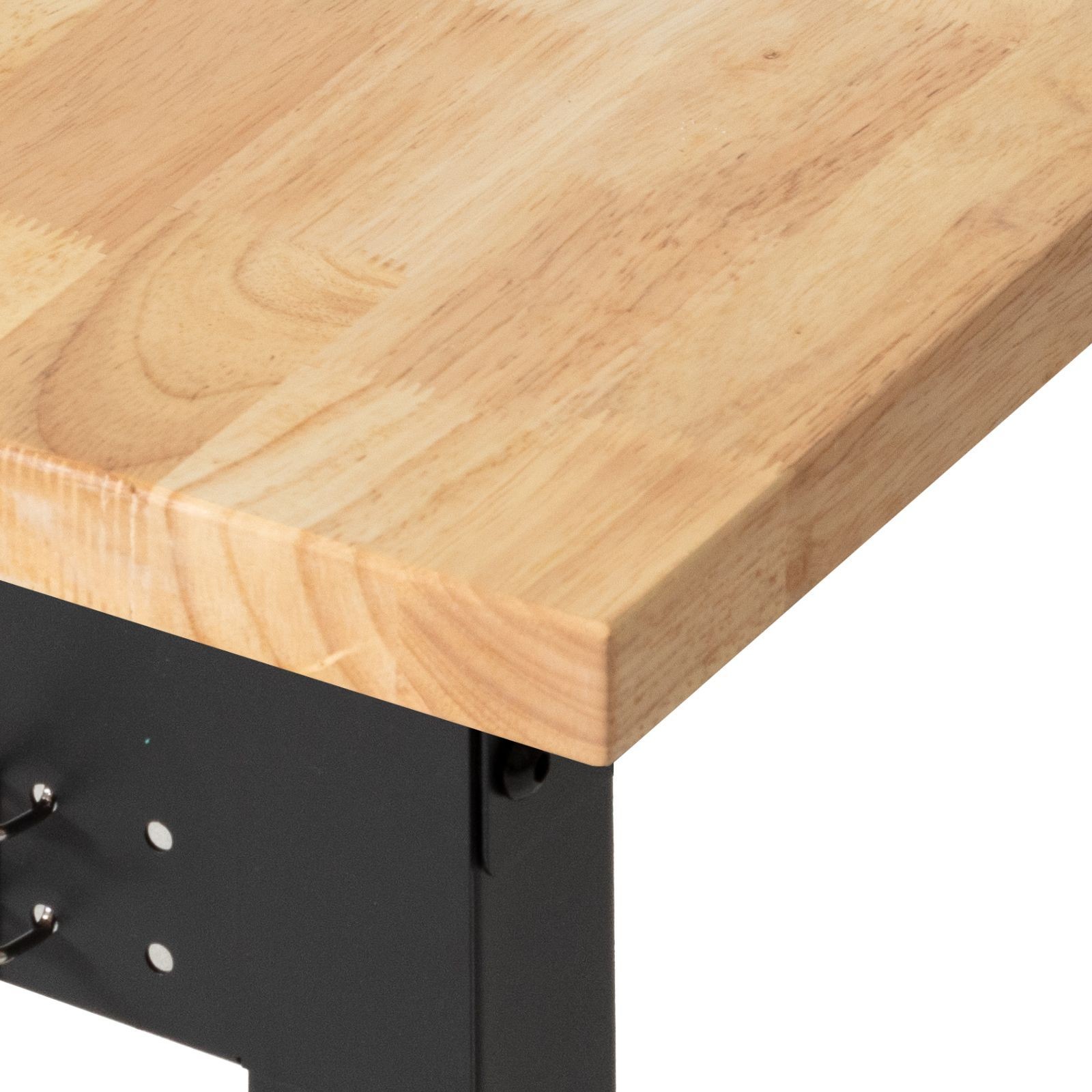 Adjustable Workbench, 5000 lbs Capacity, 72 x 24 Inch Oak Wood Top Workstation