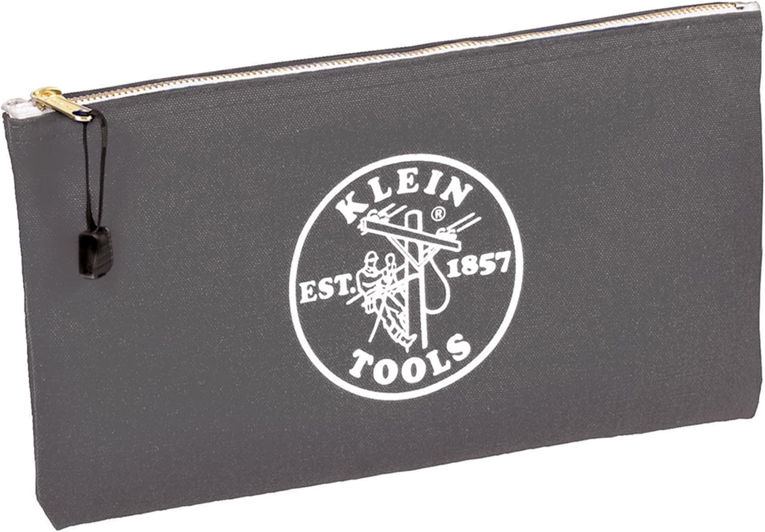 Klein Tools 5141 Zipper Tool Bag, Tool Pouch, Bank Deposit Canvas Utility Bag, 1