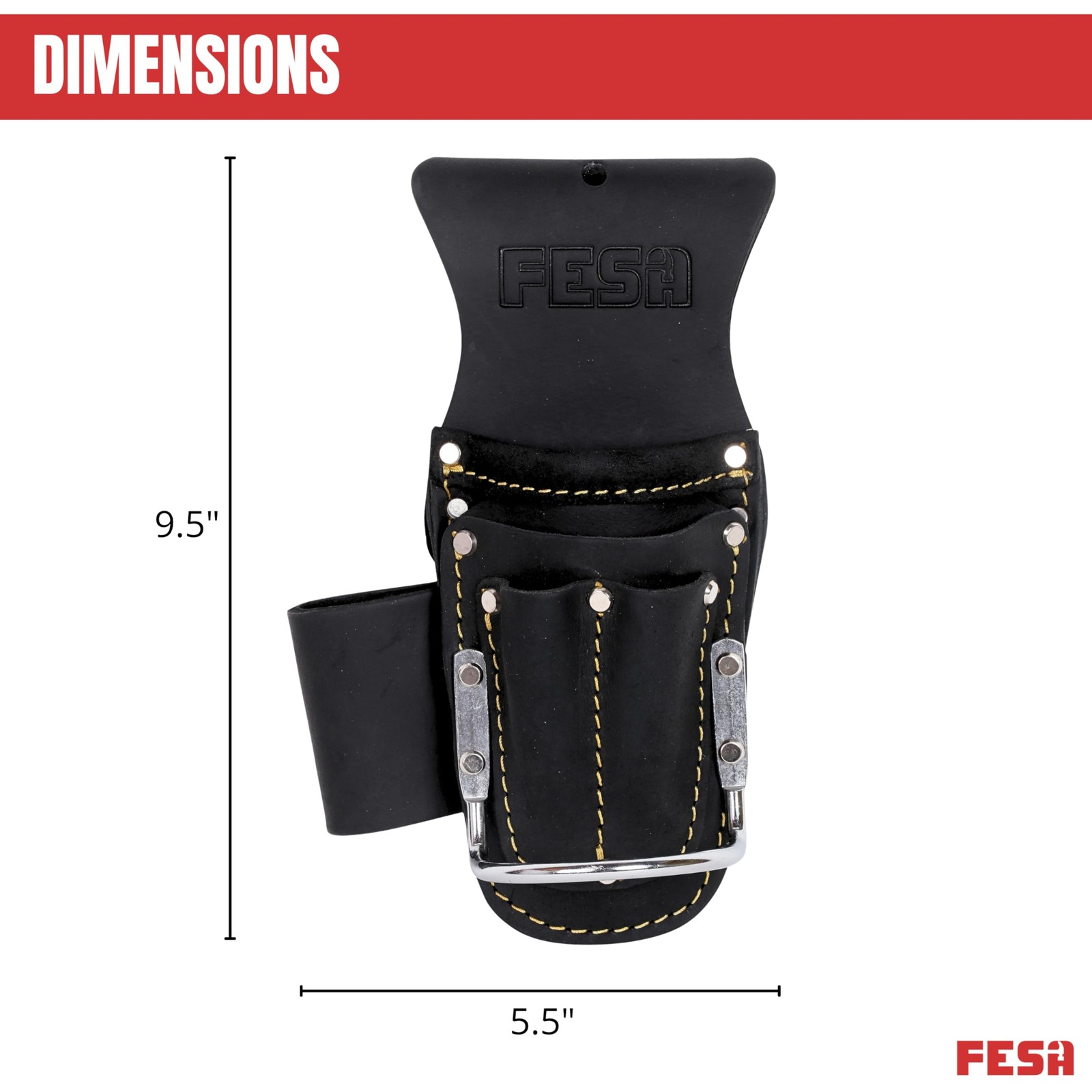 Tool Belt Hammer Holder Leather Multitool Pliers Holster ClipOn 1 PCS