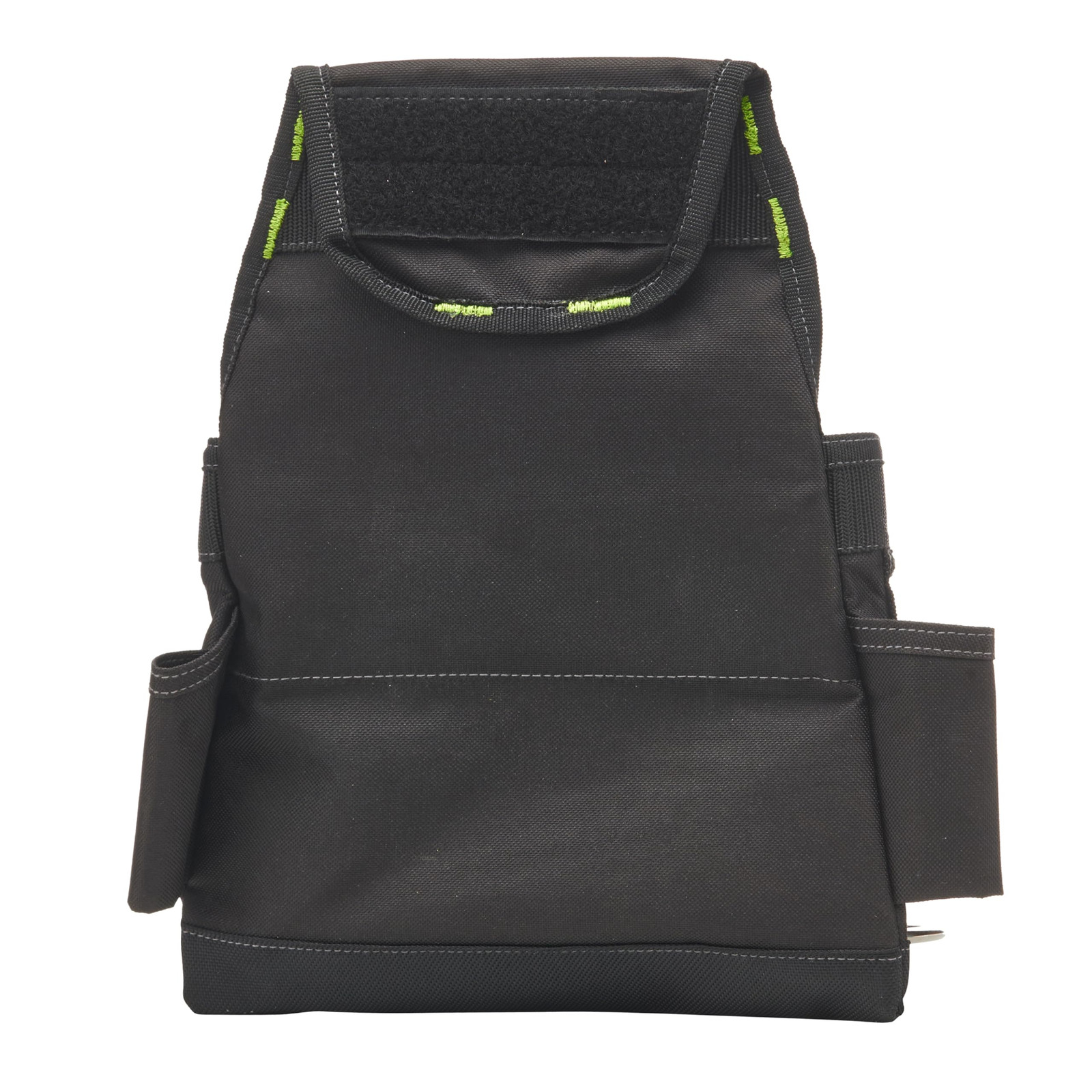 TrapJaw Carpenter Tool Pouch Tiered 9 Pocket Design with Steel Hammer Loop Black