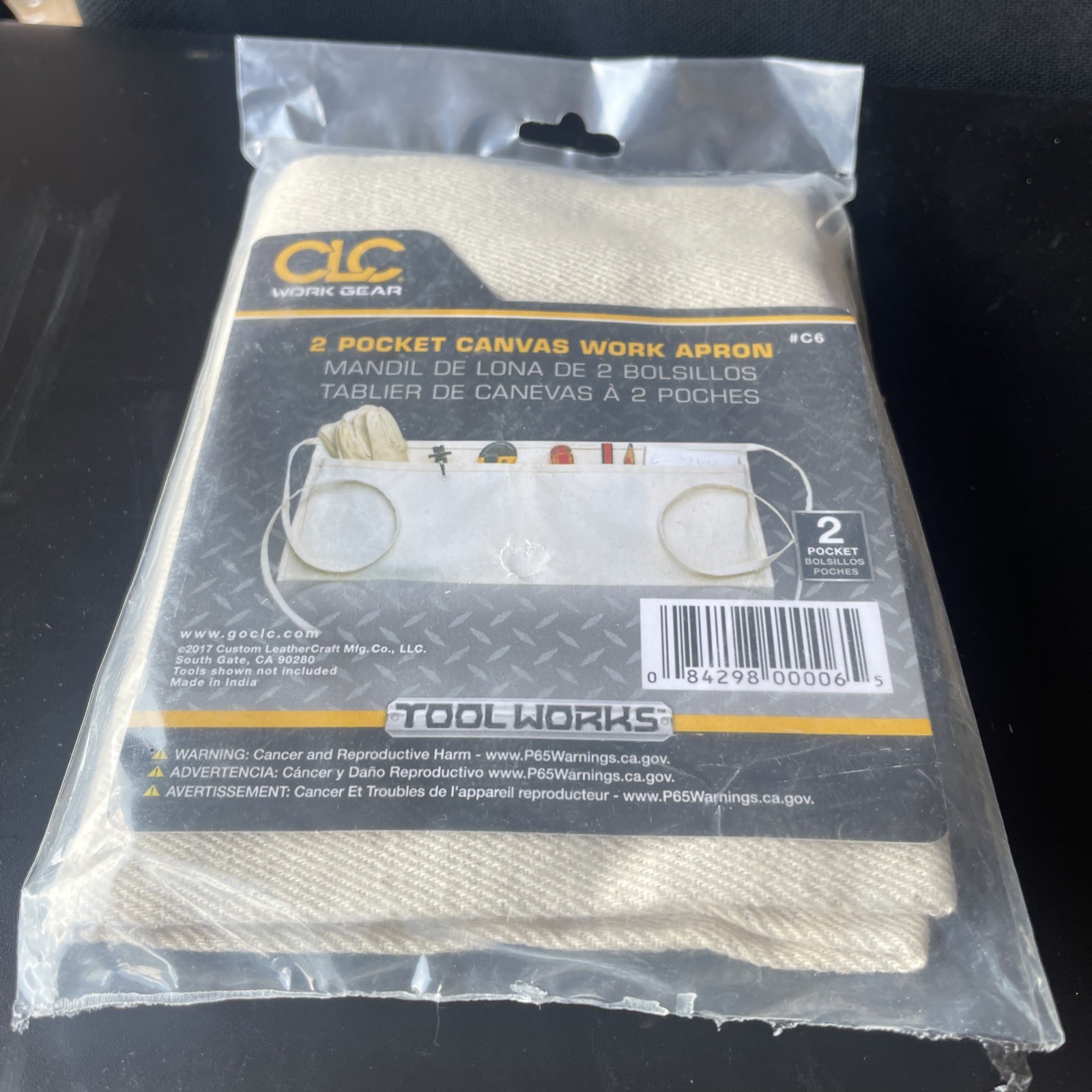 NEW CLC C6 2 POCKET COTTON STANDARD WORK WAIST SIZE 29-50 APRON 8126773