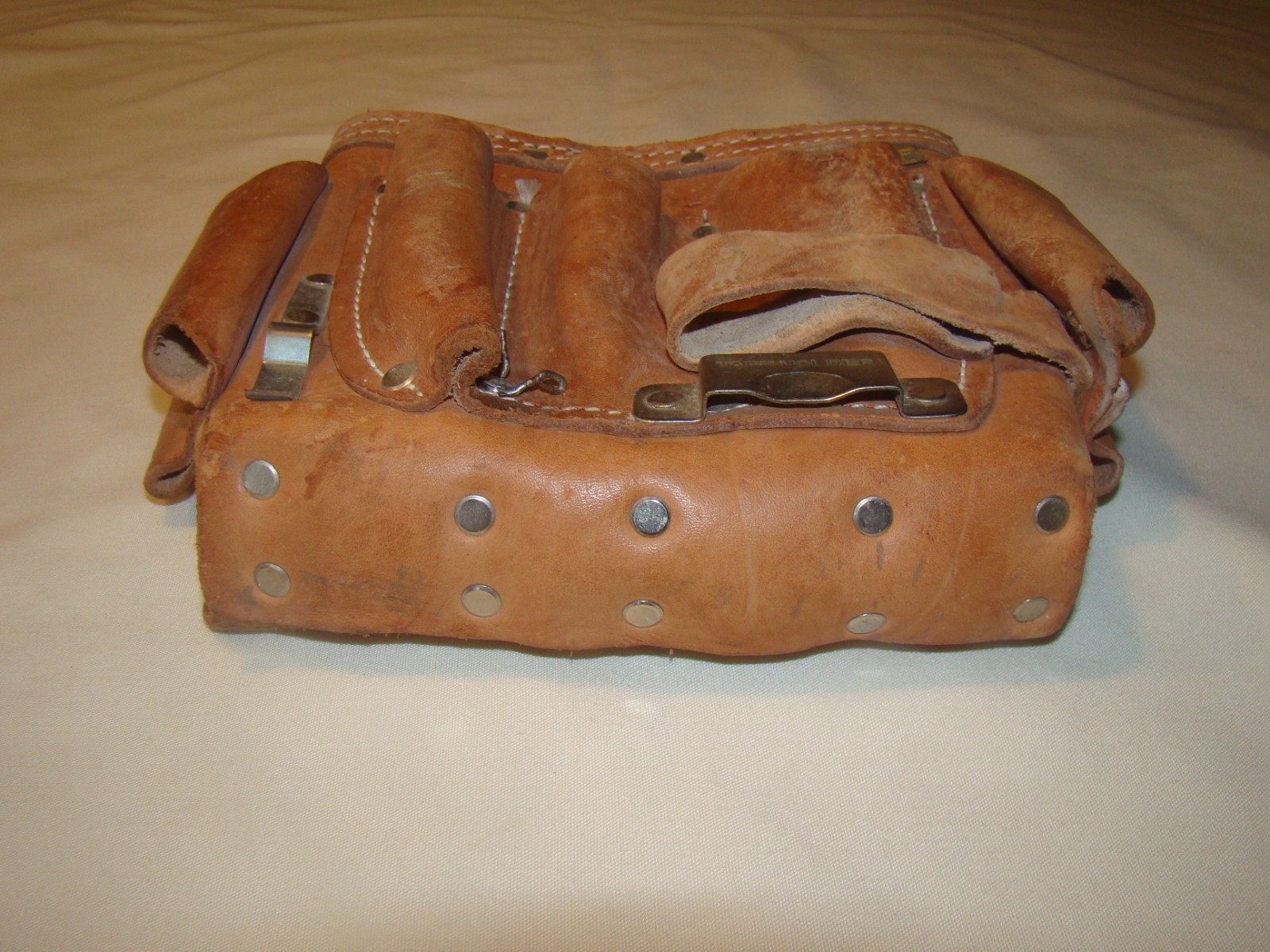 Vtg Craftsman Leather Tool Holder 9-40487 Professional Heavy Duty Mexico