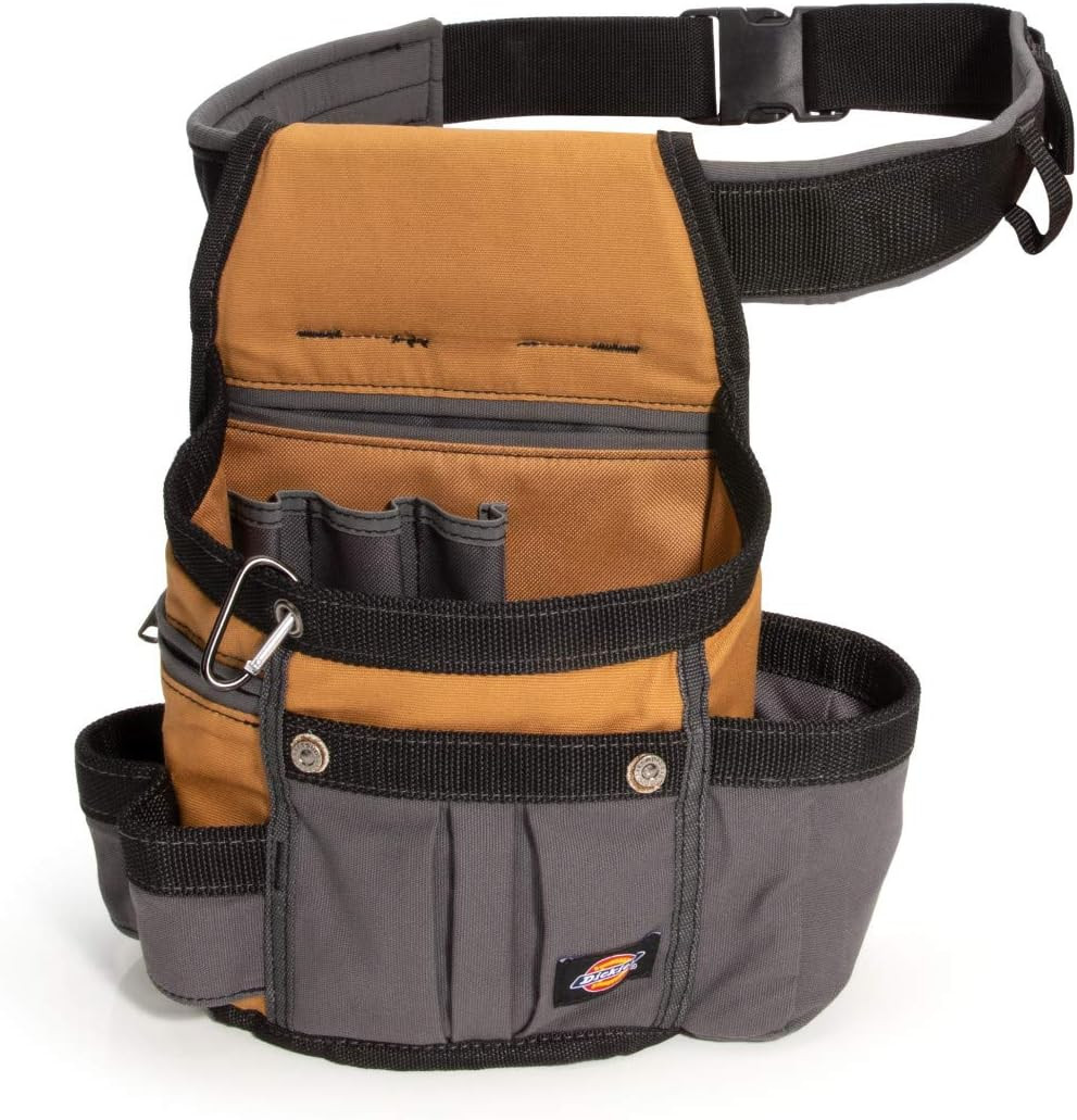 8-Pocket Padded Tool Belt/Utility Pouch, Adjustable 3-Inch Belt, Durable Canvas