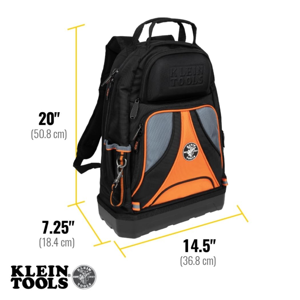 Klein Tools 55421BP-14 Tool Backpack, Heavy Duty Tradesman Pro Tool Bag