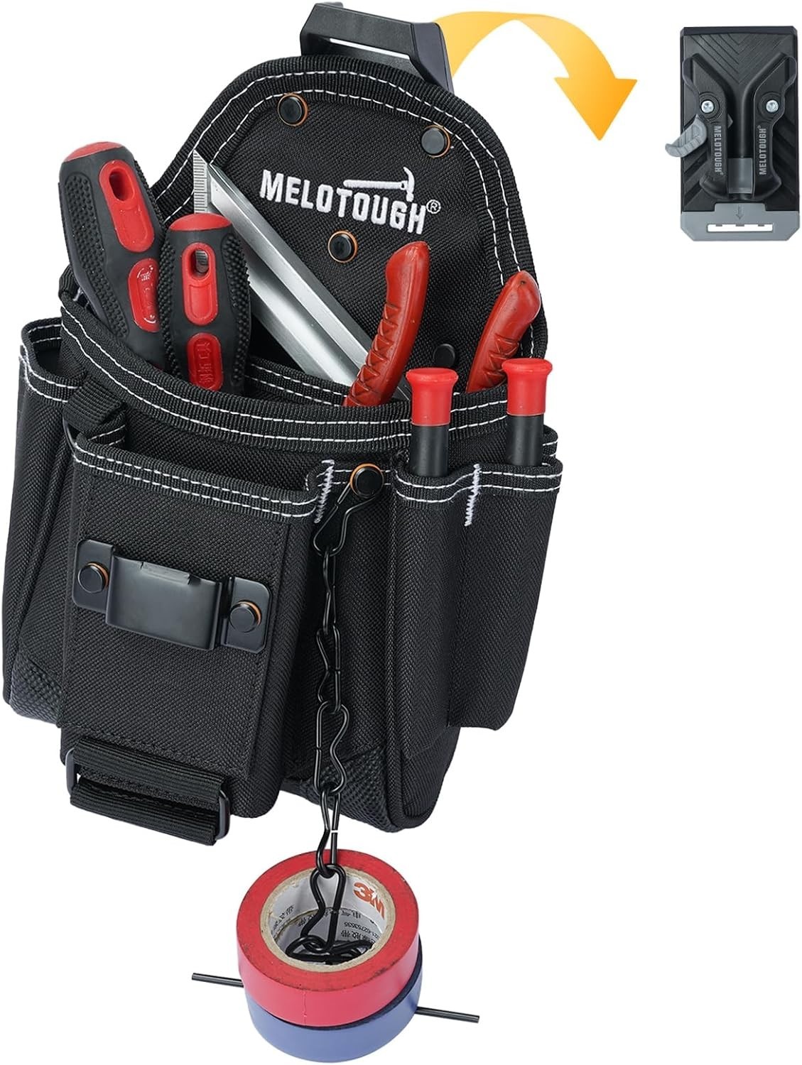 MELOTOUGH Professional Small Electrician Tool Pouch